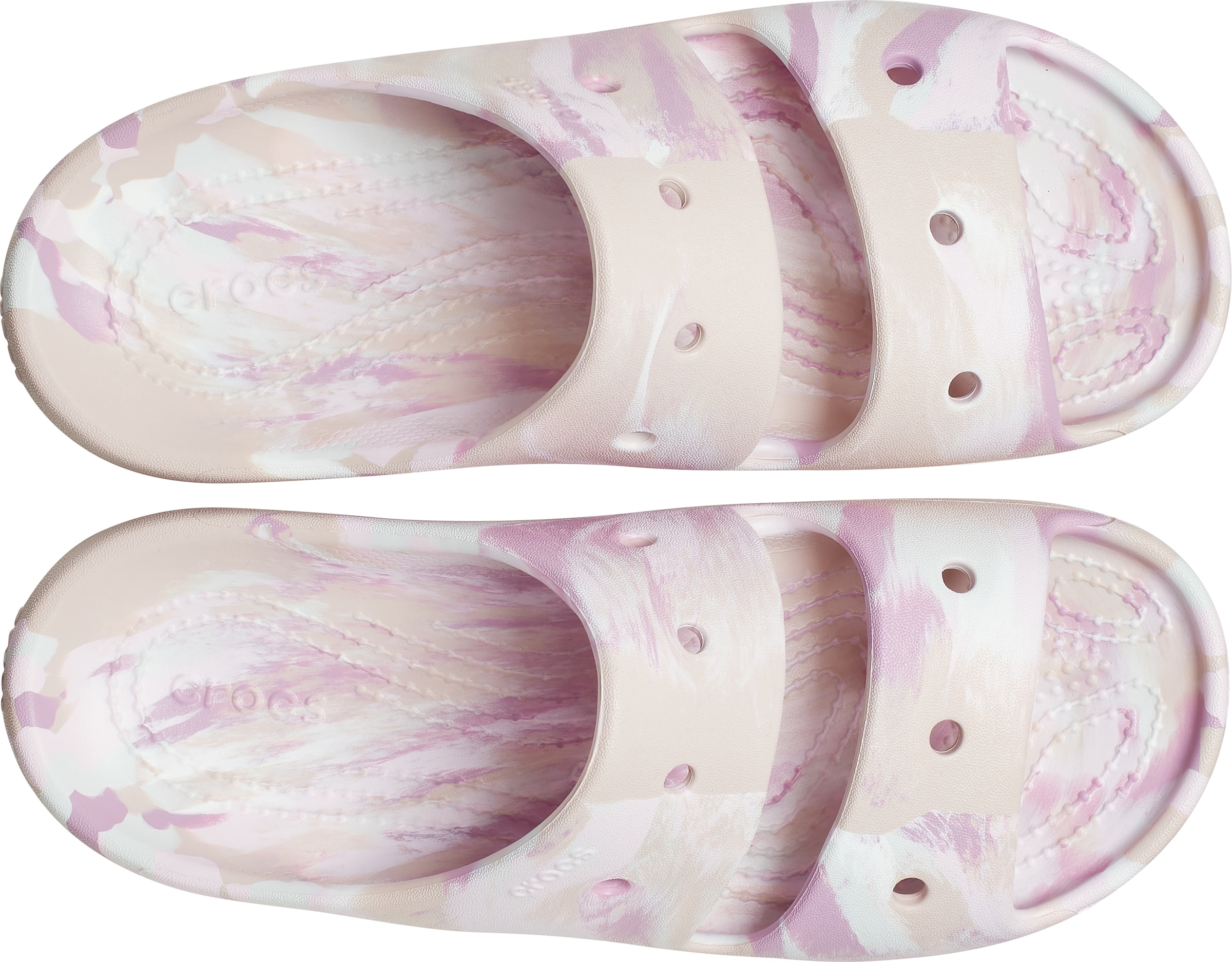 Crocs Pantolette »Classic Marbled Sandal«, mit Tieffußbett