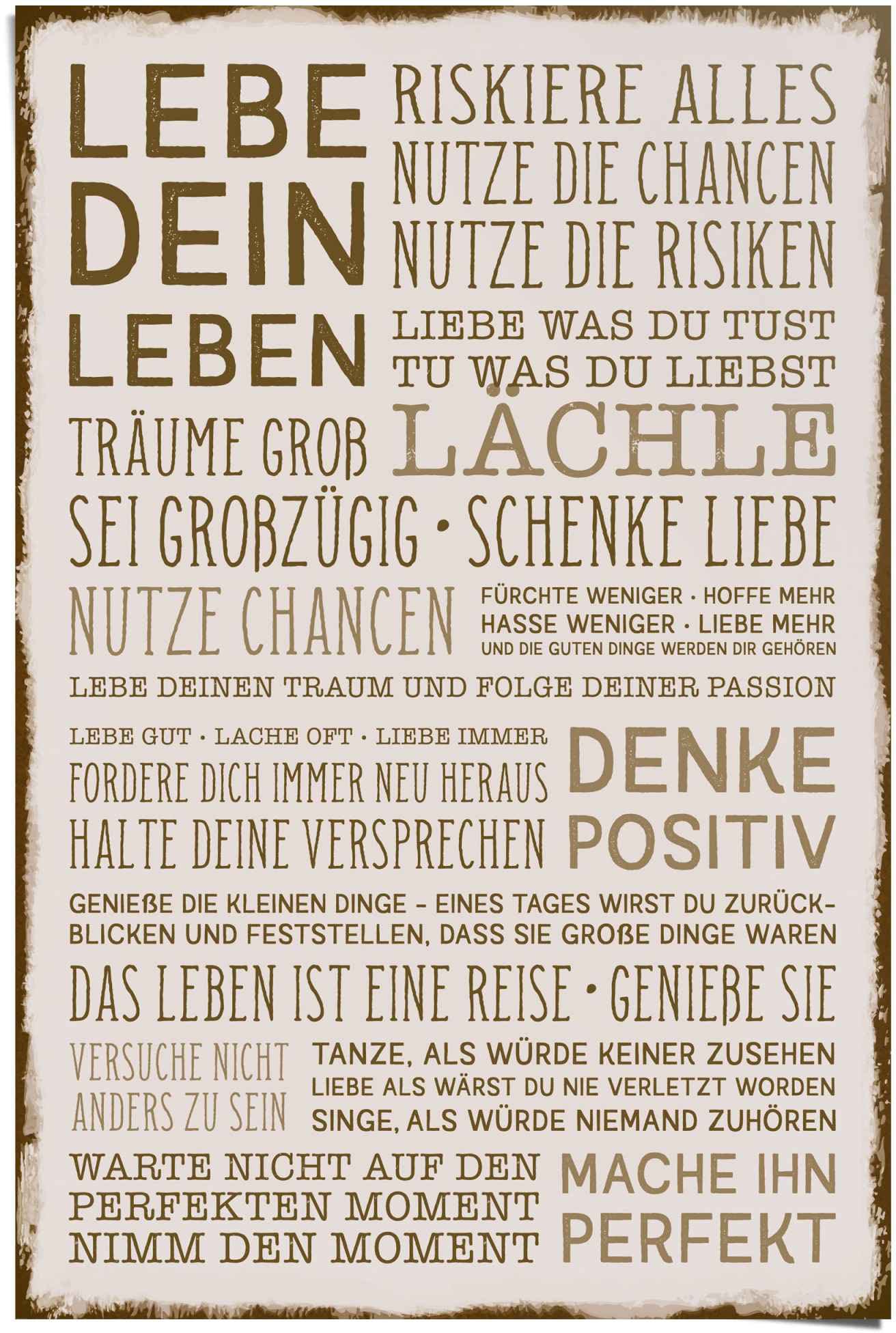 Reinders! Poster (1 auf St.) bestellen positiv«, Raten »Denke