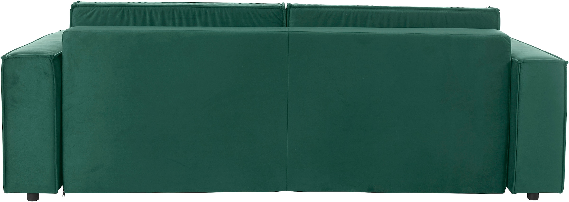 Home affaire Schlafsofa »Marva, B: 245 cm, Liegel. 152x190 cm« Schlaffunktion, Bettkasten & 1 Zierkissen, Federkern