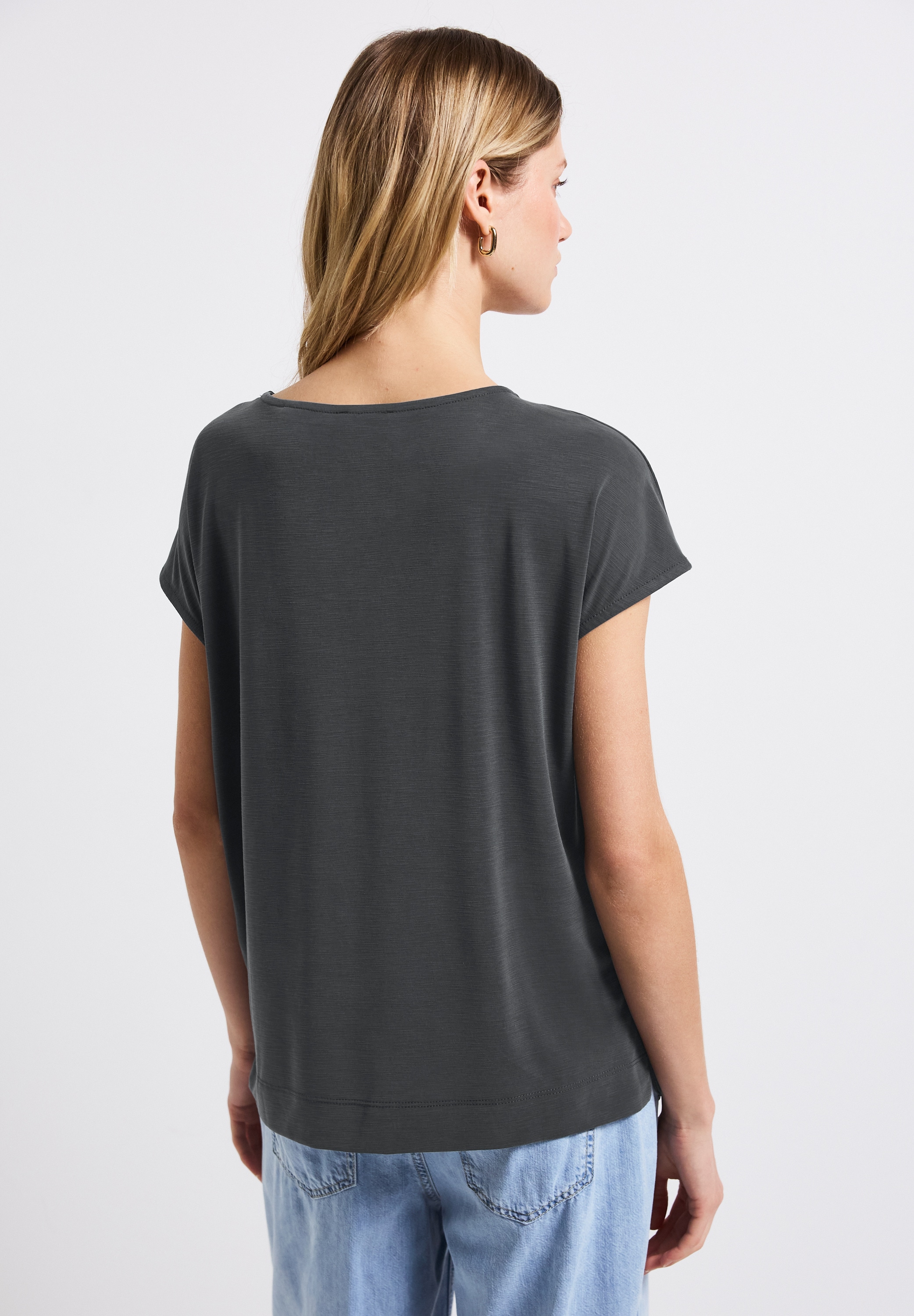 STREET ONE T-Shirt, mit Wording aus Schmucksteinen