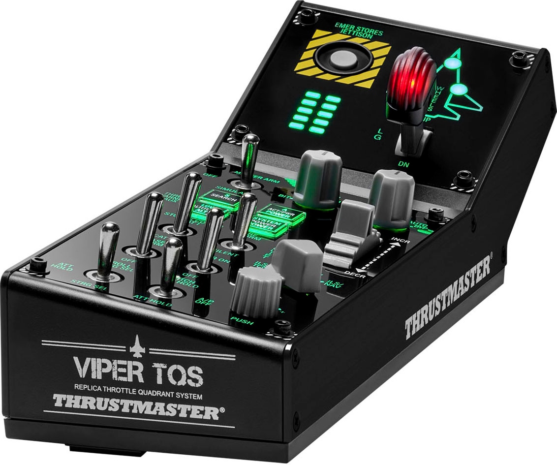 Thrustmaster Joystick »VIPER Panel Schwarz USB Joystick + Motorsteuerungshebel PC«