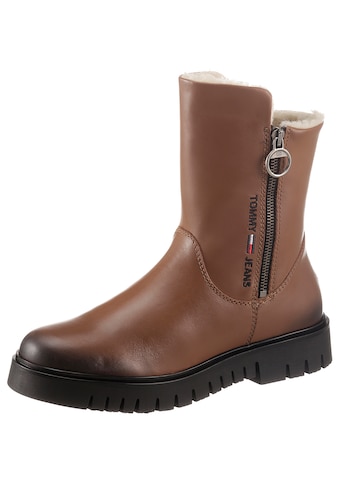 Tommy Jeans Winterboots »VISIBLE WARMLINED FLAT BOOT«, mit Logostickerei kaufen