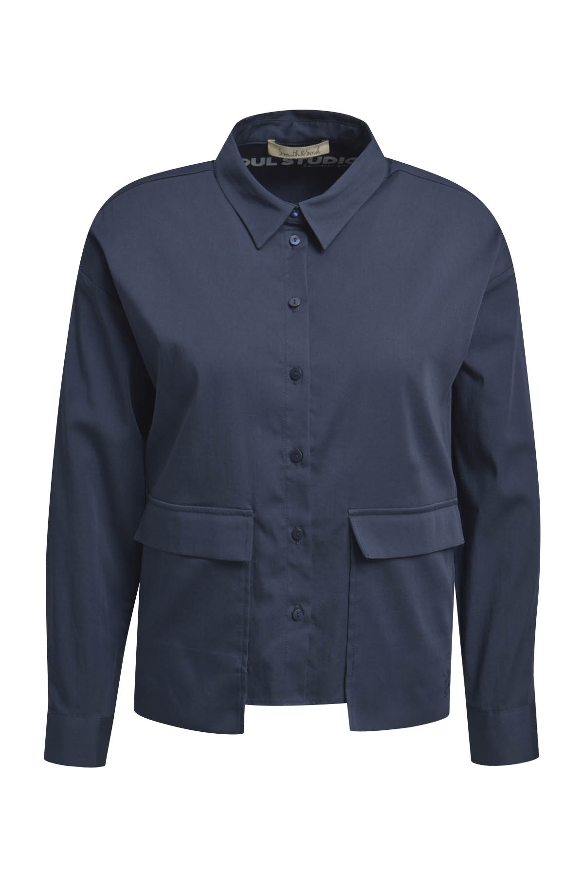 Smith & Soul Hemdbluse mit Pattentaschen vorn