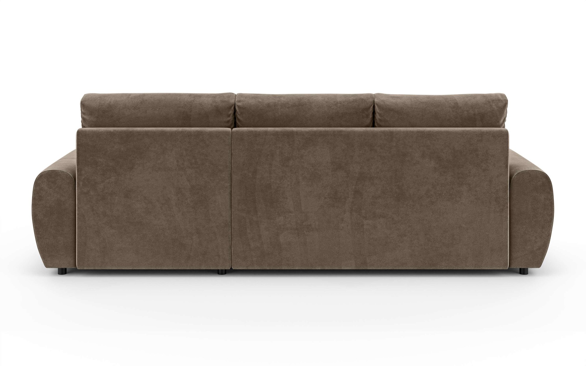 INOSIGN Ecksofa »HAVERHILL Schlafsofa mit Bettkasten, Maße B/H/T: 237/89/166 cm«, L-Form mit Recamiere links oder rechts bestellbar, Wellenunterfederung
