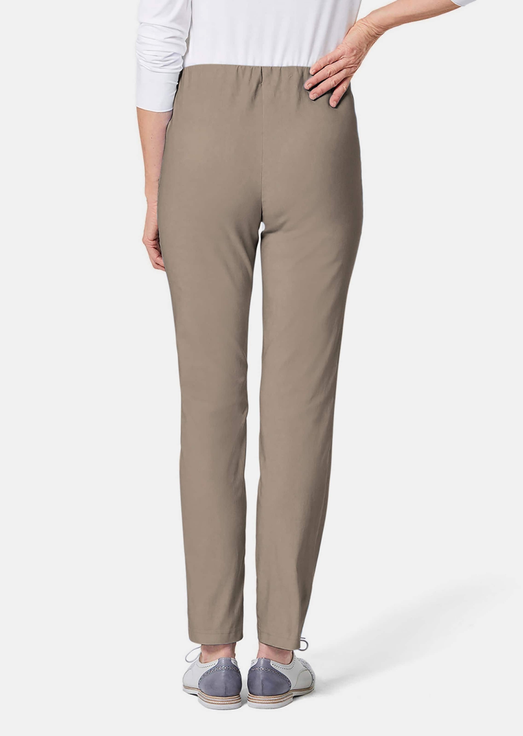 GOLDNER 2-in-1-Hose »Kurzgröße Schlupfhose LOUISA mit Steppnähten«