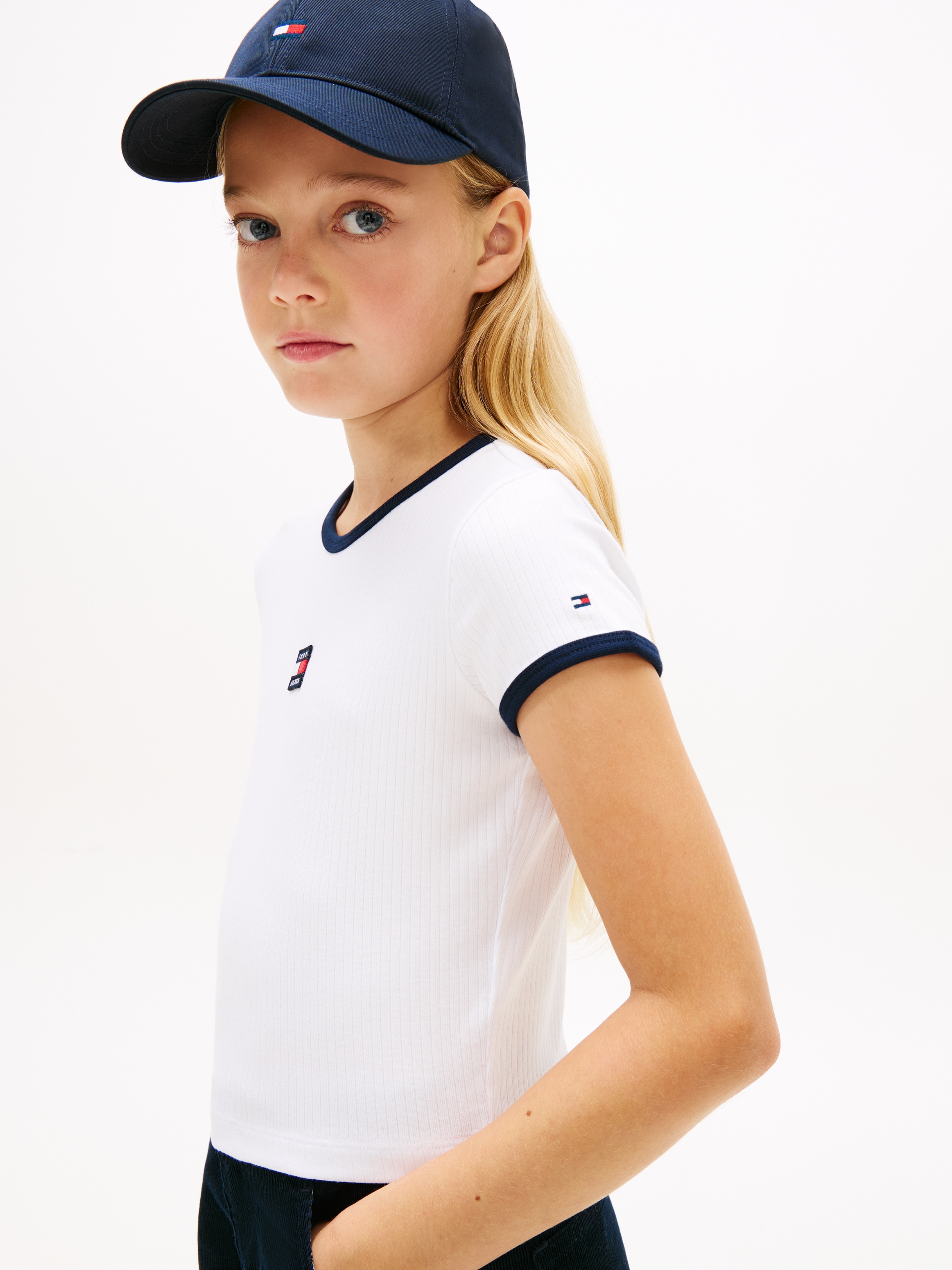 Tommy Hilfiger T-Shirt Kinder bis 16 Jahre, mit Rundhalsausschnitt