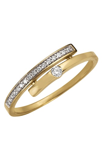 Diamantring »Schmuck Geschenk Gold 333 Damenring Goldring Diamant«