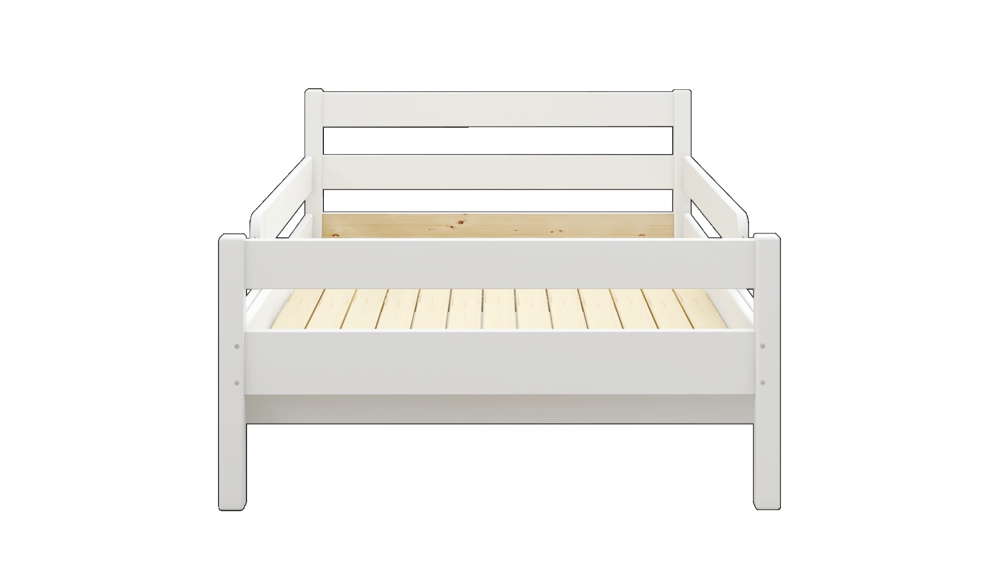 OTTO home Kinderbett »Wenke,  ausziehbar von 140 bis 200 cm, FSC®« 90cm Breite, 140-200cm Liegefläche,  massive Kiefer, mit Lattenrost, zeitlose Optik,  Rausfallschutz