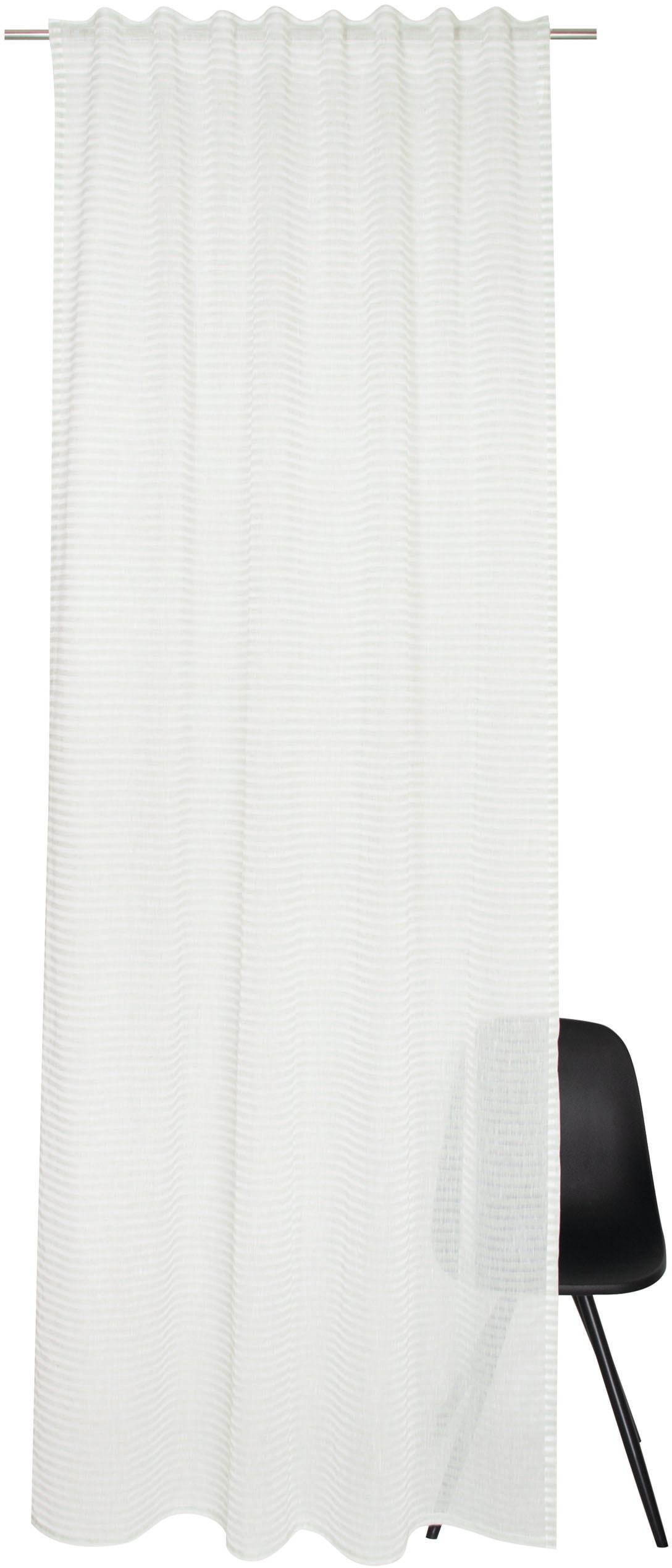 TOM TAILOR HOME Vorhang »Natural Stripe«, (1 St.), transparent