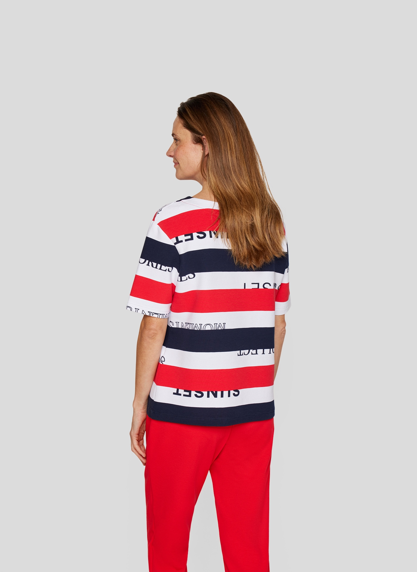 Rabe Rundhalsshirt, im Colorblocking-Design