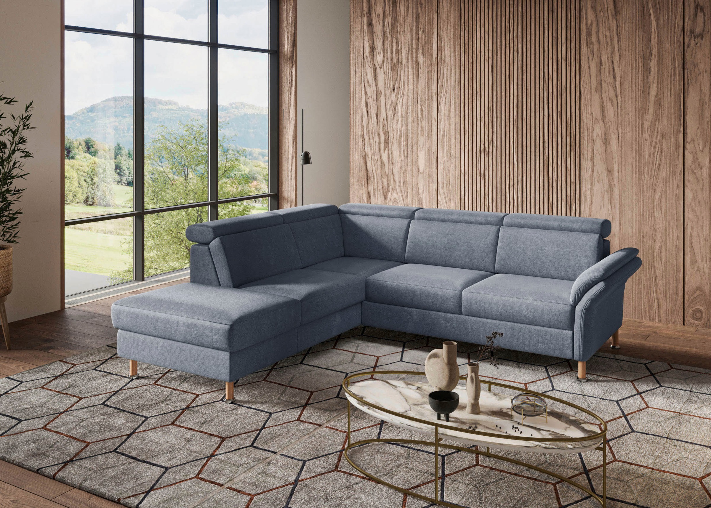 Home affaire Ecksofa »Calypso L-Form«, mit Relaxfunktion motorisch im Sofa 2,5- Sitzer
