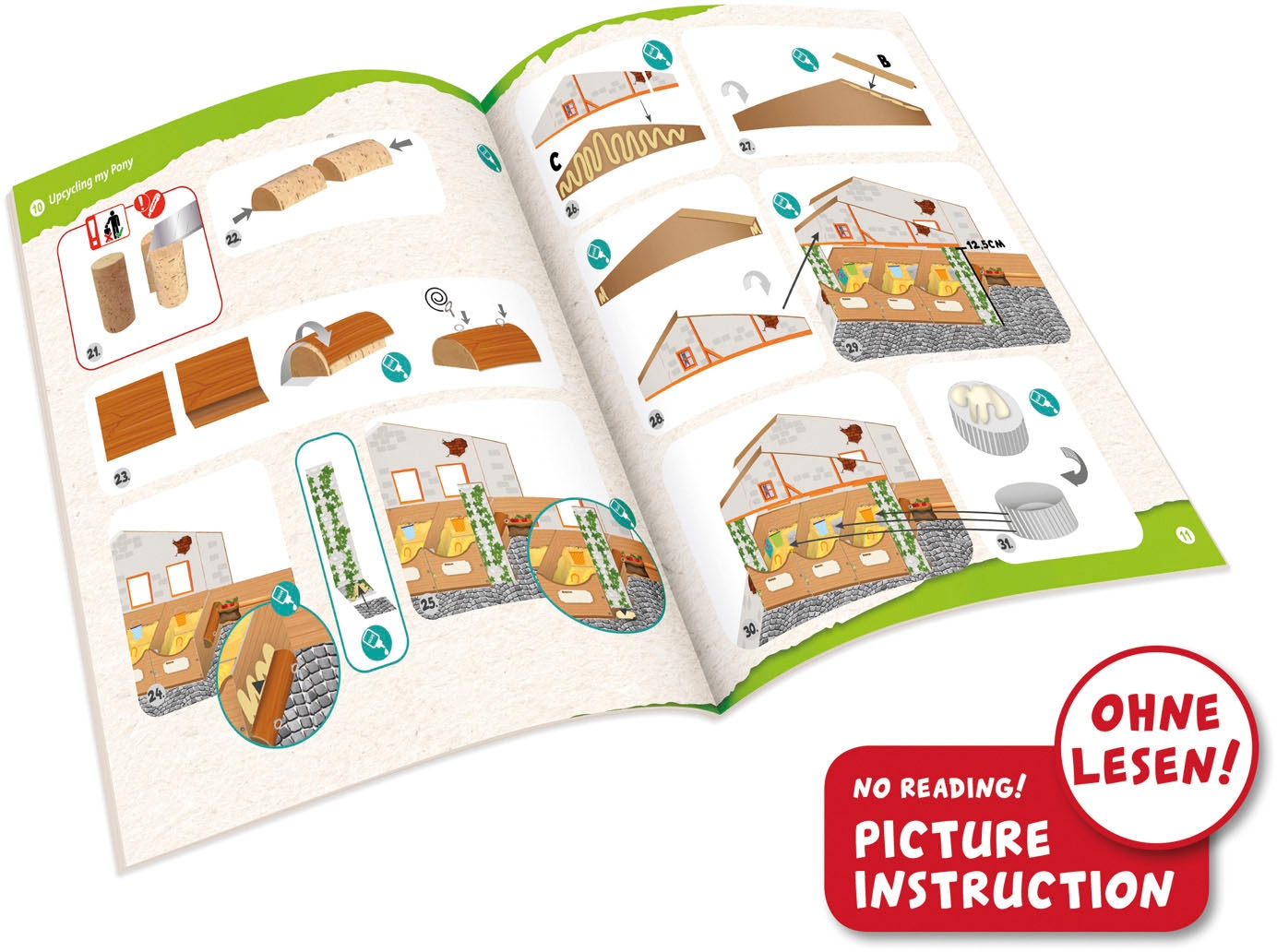 Lena® Kreativset »Bastelset Reiterhof My Pony Eco«