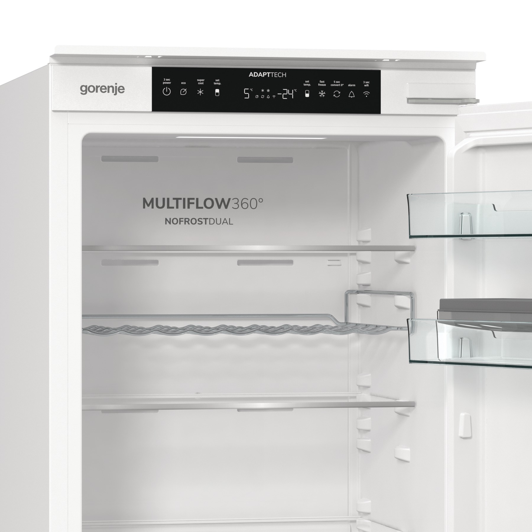 GORENJE Einbaukühlgefrierkombination »NRKI517D61WF« 177,2 cm hoch 54 cm breit