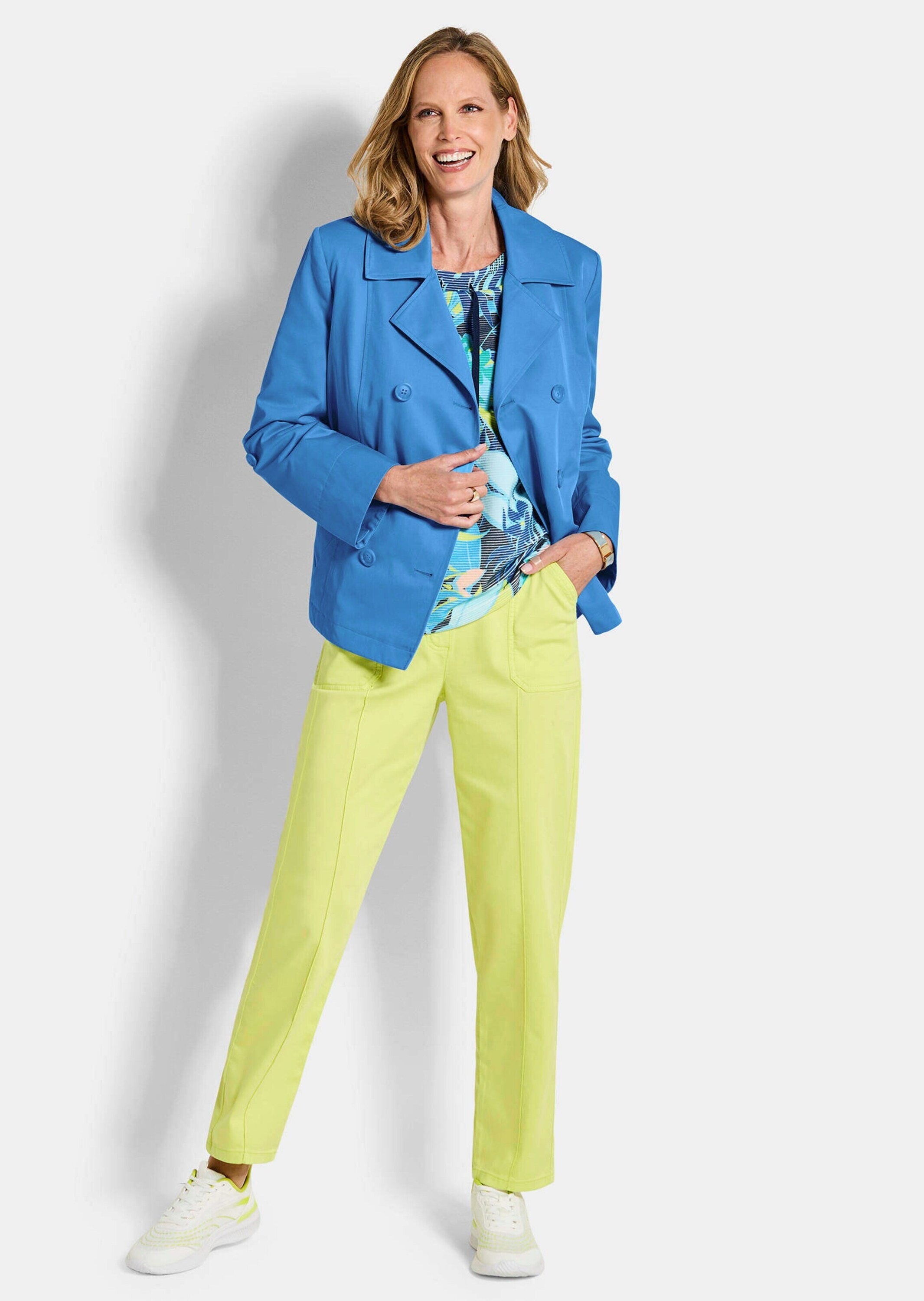 GOLDNER Jackenblazer »Elegante Kurzjacke mit Reverskragen« Ziernähte