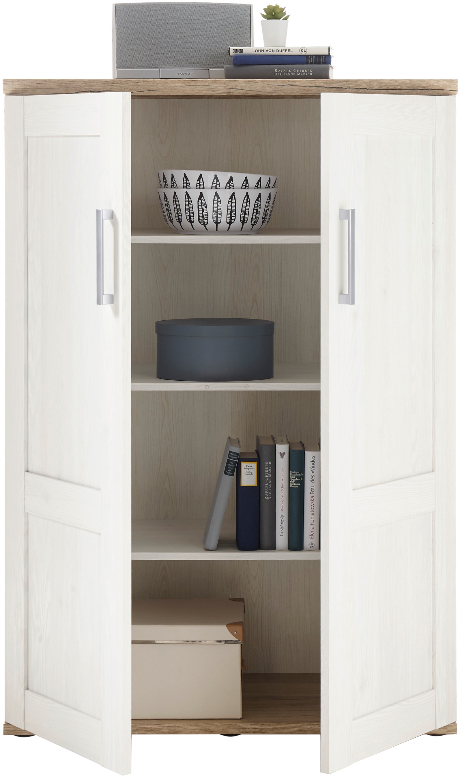 HBZ Mehrzweckschrank »Romance«, (1 St.), Stauraumschrank, Highboard - Wohnzimmerschrank im Landhausstil