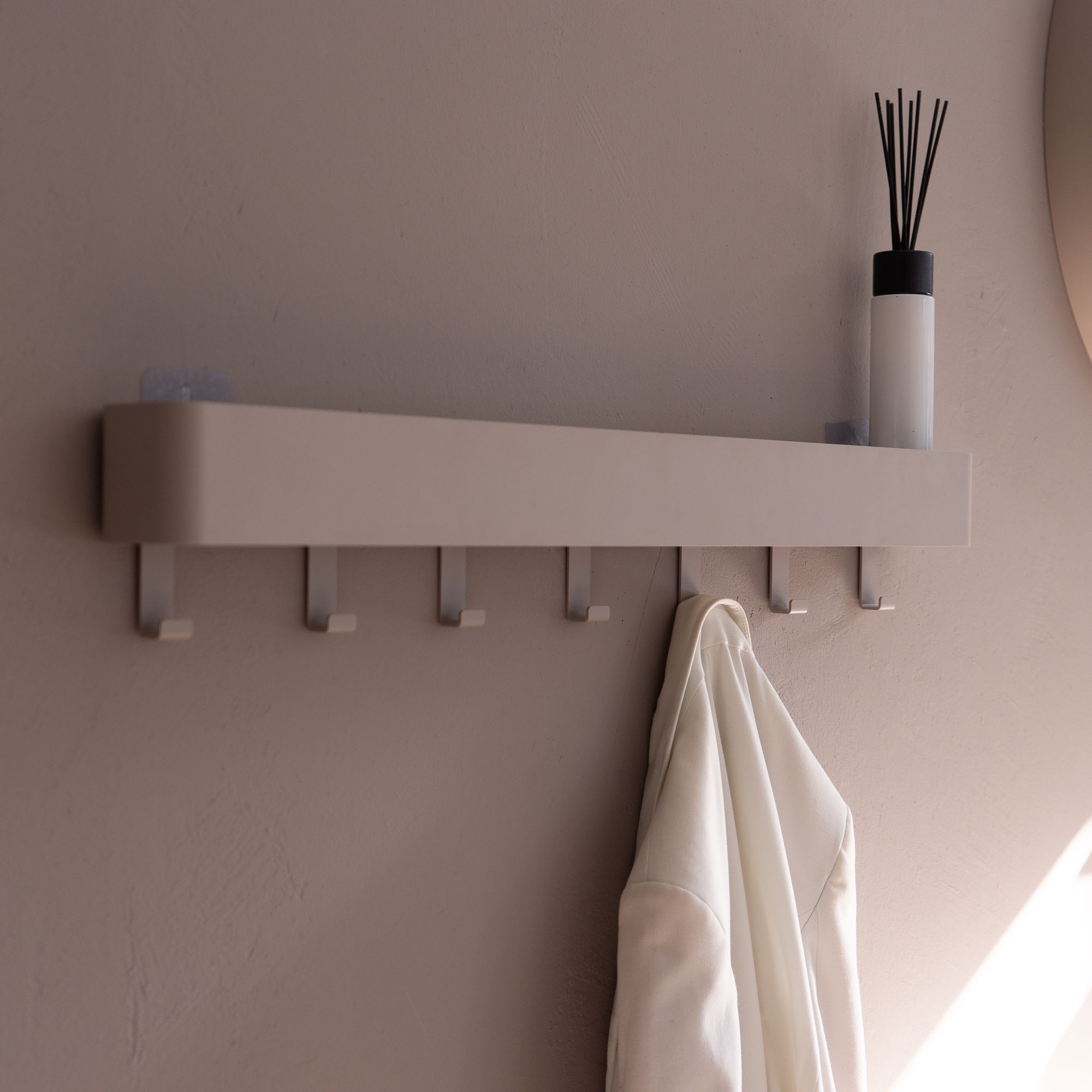 Spinder Design Garderobenhaken »Multi 7« 2-in-1 Wandregal + Garderobe