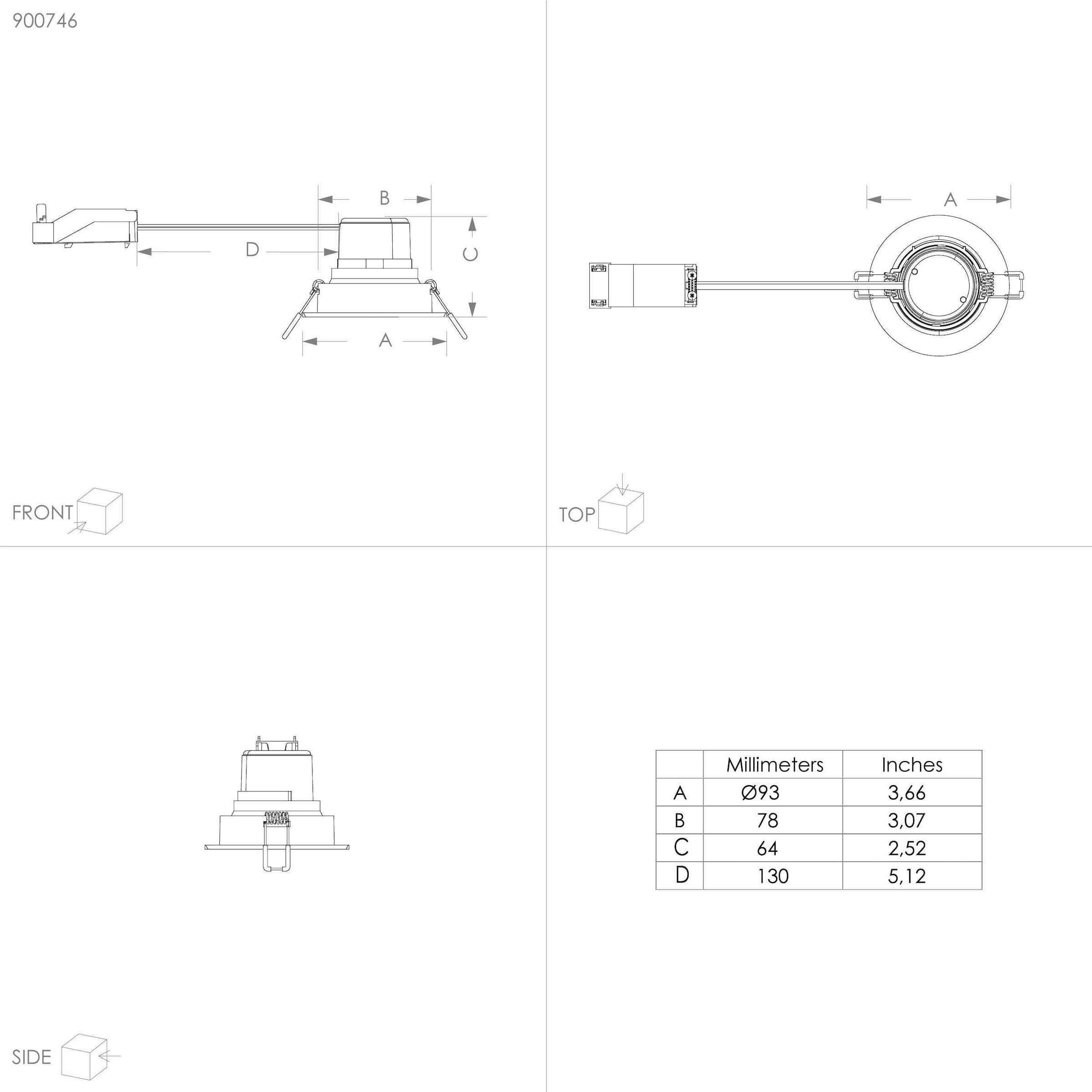 EGLO EInbaustrahler »SALICETO«, 3er-Set, LED-Modul fest integriert