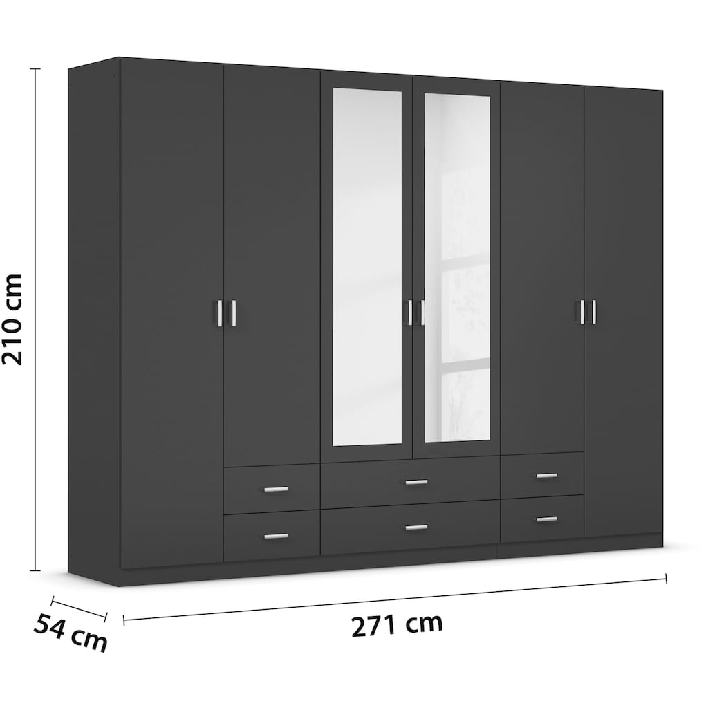 rauch Kleiderschrank »Gamma Drehtürenschrank Garderobe Schrank mit Spiegel«