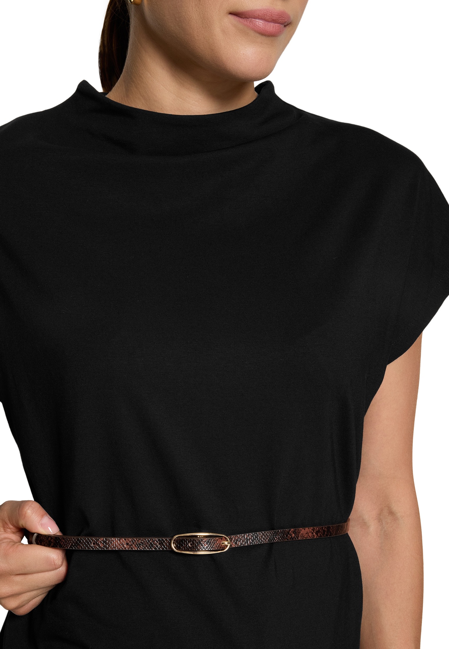 Zero Kurzarmshirt »Kurzarm-Shirt mit Gürtel«