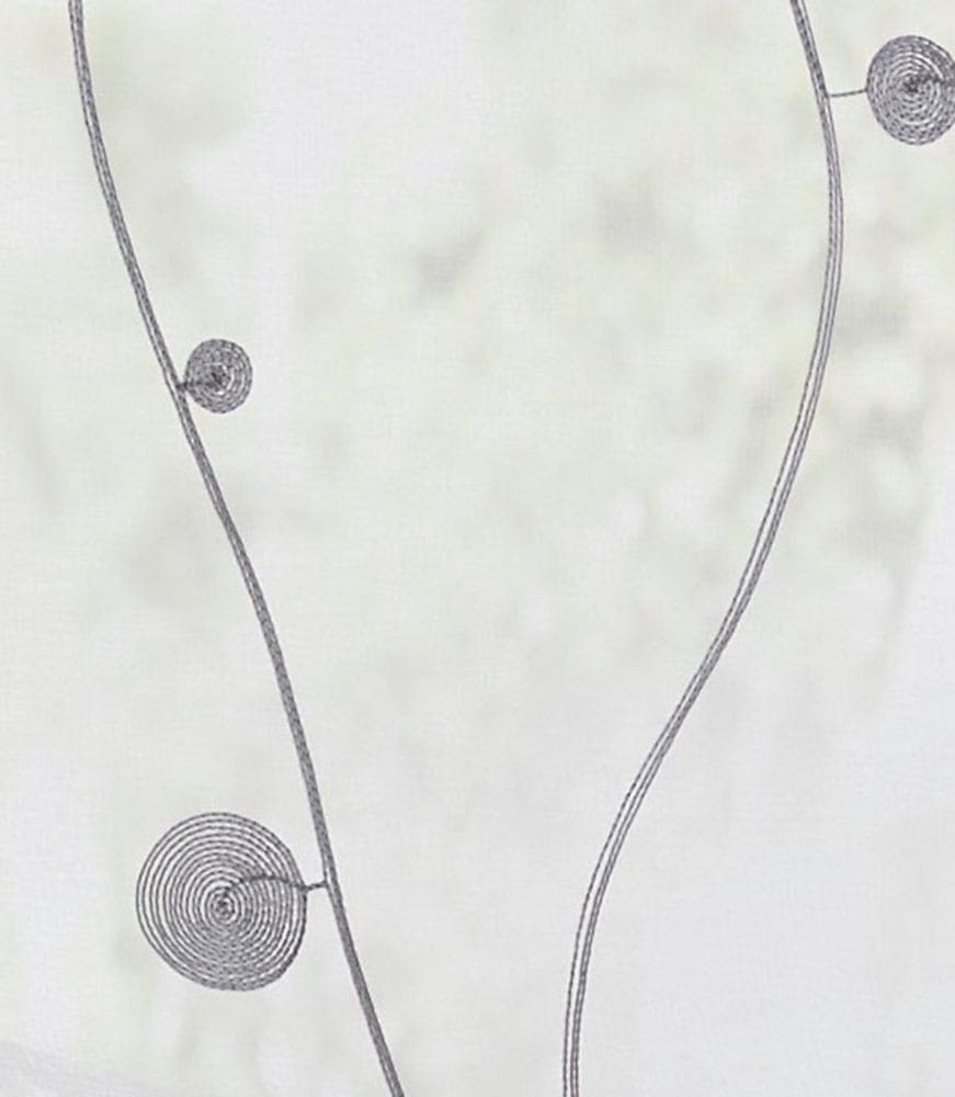 Kutti Vorhang »Nelly«, (1 St.), mit praktischen Ösen, halbtransparent, modern  bestickt Kreise grau bestellen | UNIVERSAL | Fertiggardinen