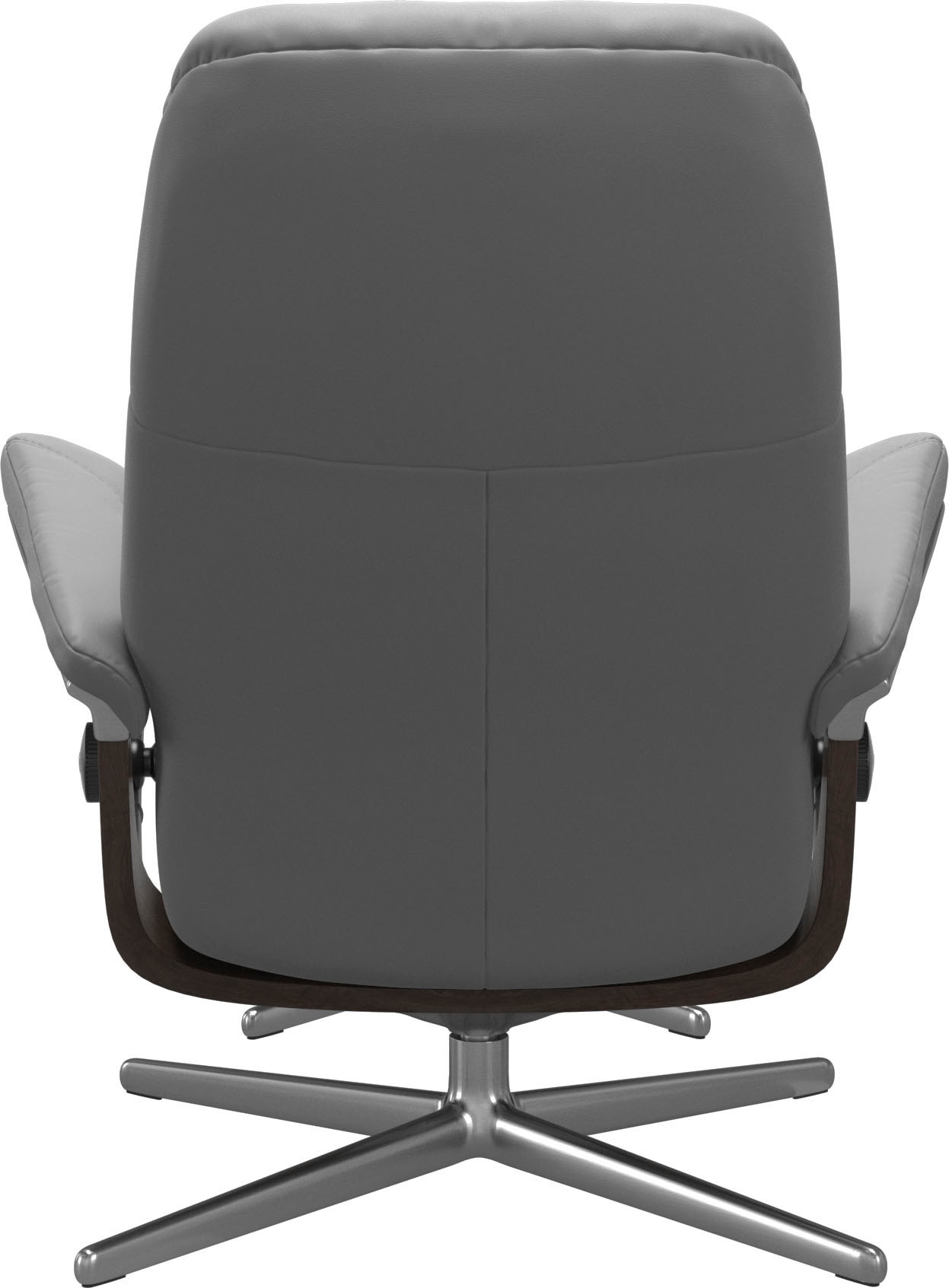 Stressless® Relaxsessel »Consul« Set, Relaxsessel mit Hocker,  mit Hocker, mit Cross Base, Größe S, M & L, Holzakzent Wenge