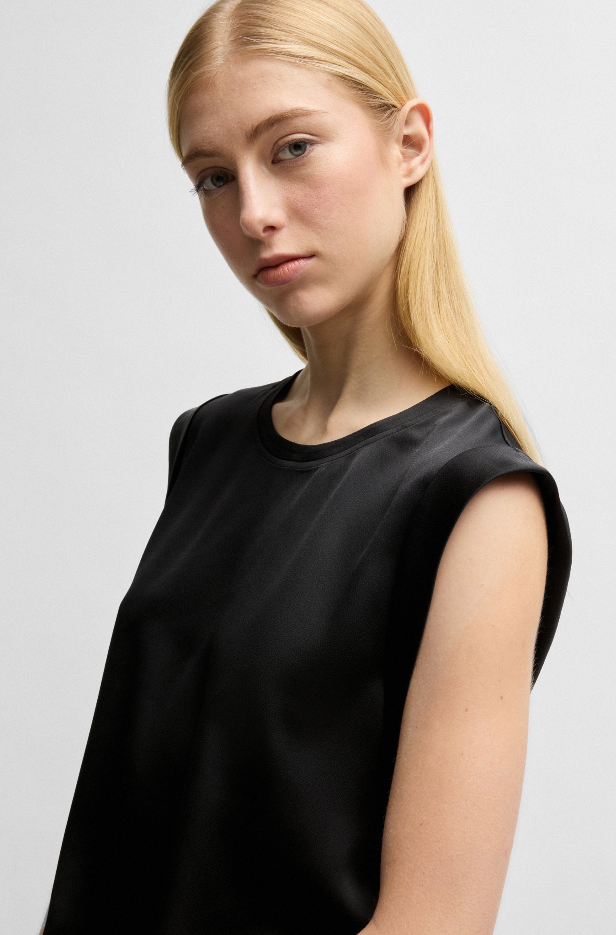 BOSS ORANGE Klassische Bluse »Ieaska Premium Damenmode«, Satin Qualität