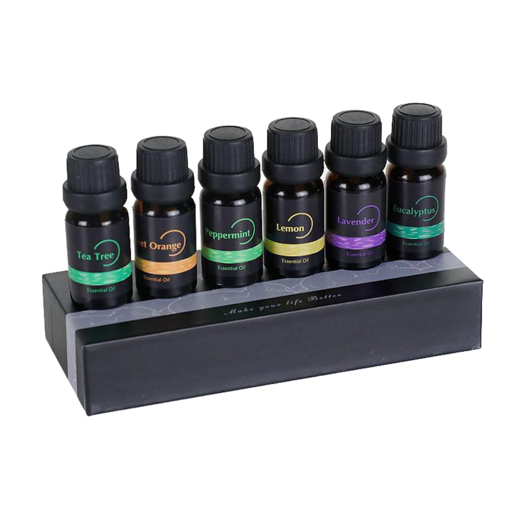 Hyrican Luftbefeuchter »PST00184 Aroma Luftbefeuchter, inkl. Duftölset, App& Sprachsteuerung,«, 0,4 l Wassertank, Diffuser/Diffusor 400ml, 7 LED-Farben, Holzoptik, Alexa, Google