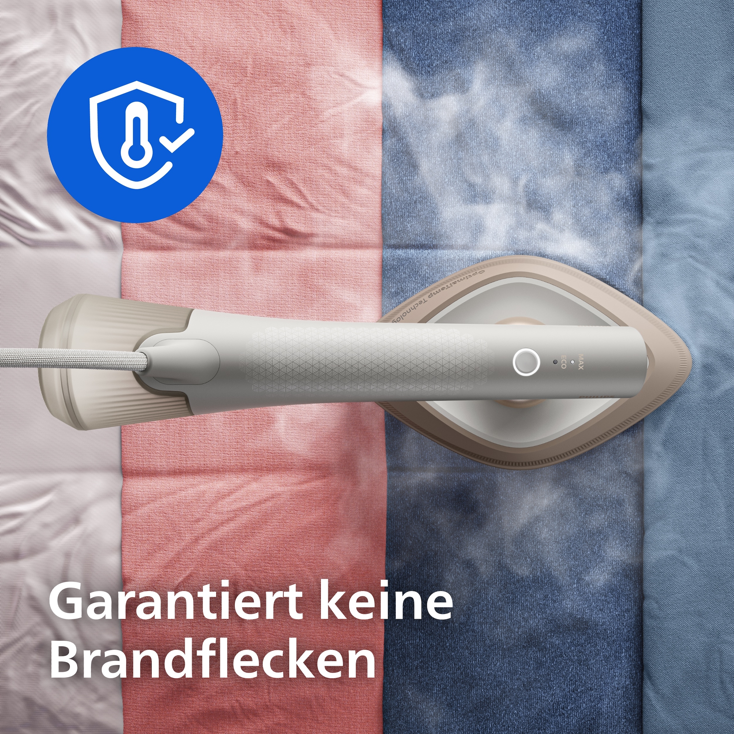 Philips Dampfbügeleisen »GC213/10 OneTurn 2-in-1 Bügeleisen & Steamer, StyleMat & Dock inkl.« 1800 W SteamGlide Plus, 200ml Wasserbehälter und 90 g Dampfstoß