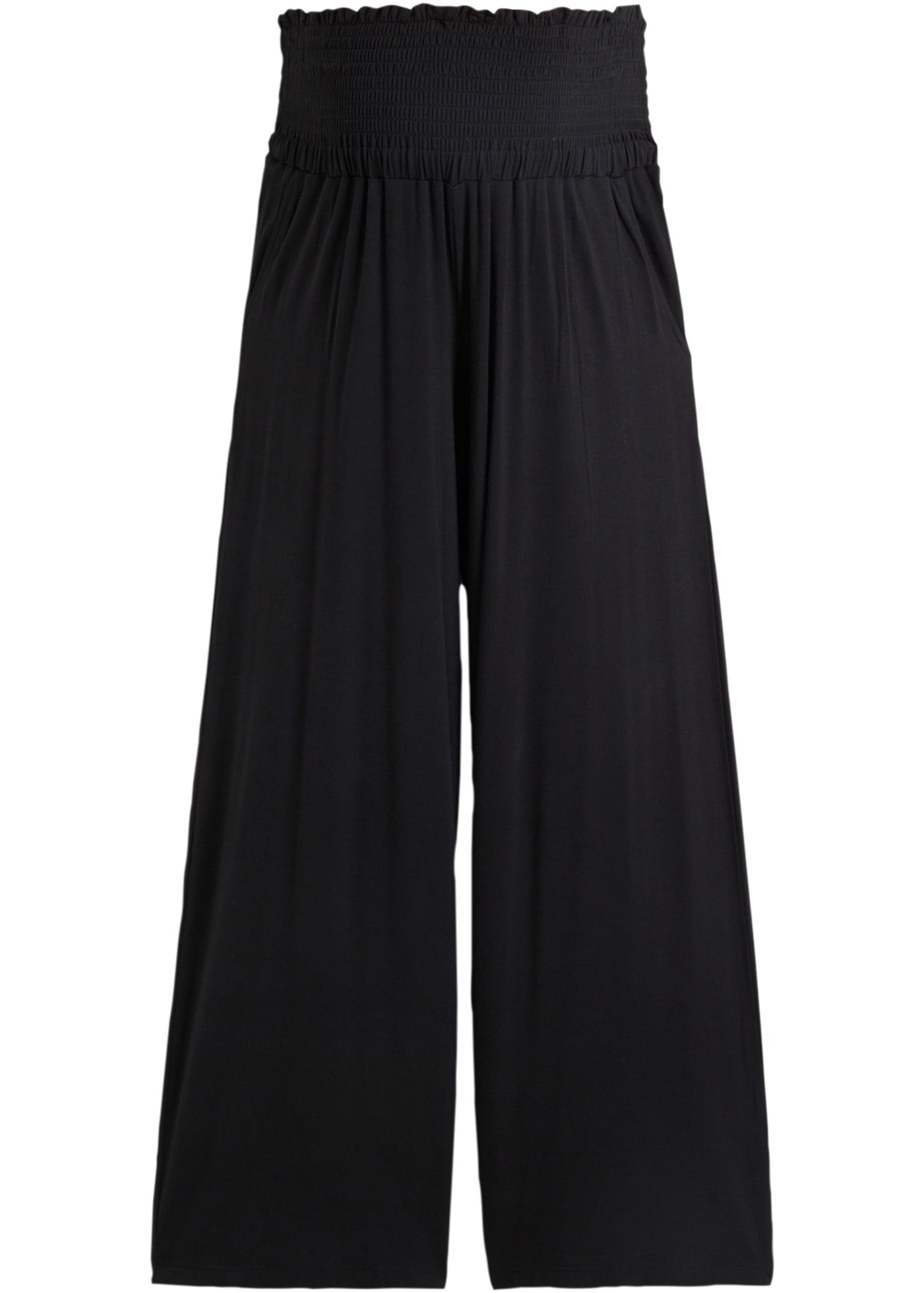 bonprix Umstandshose »Umstandsculotte aus weicher Viskose, Loose Fit«  aus Viskose und Elasthan, mit angesetztem Smock-Bund, Loose Fit