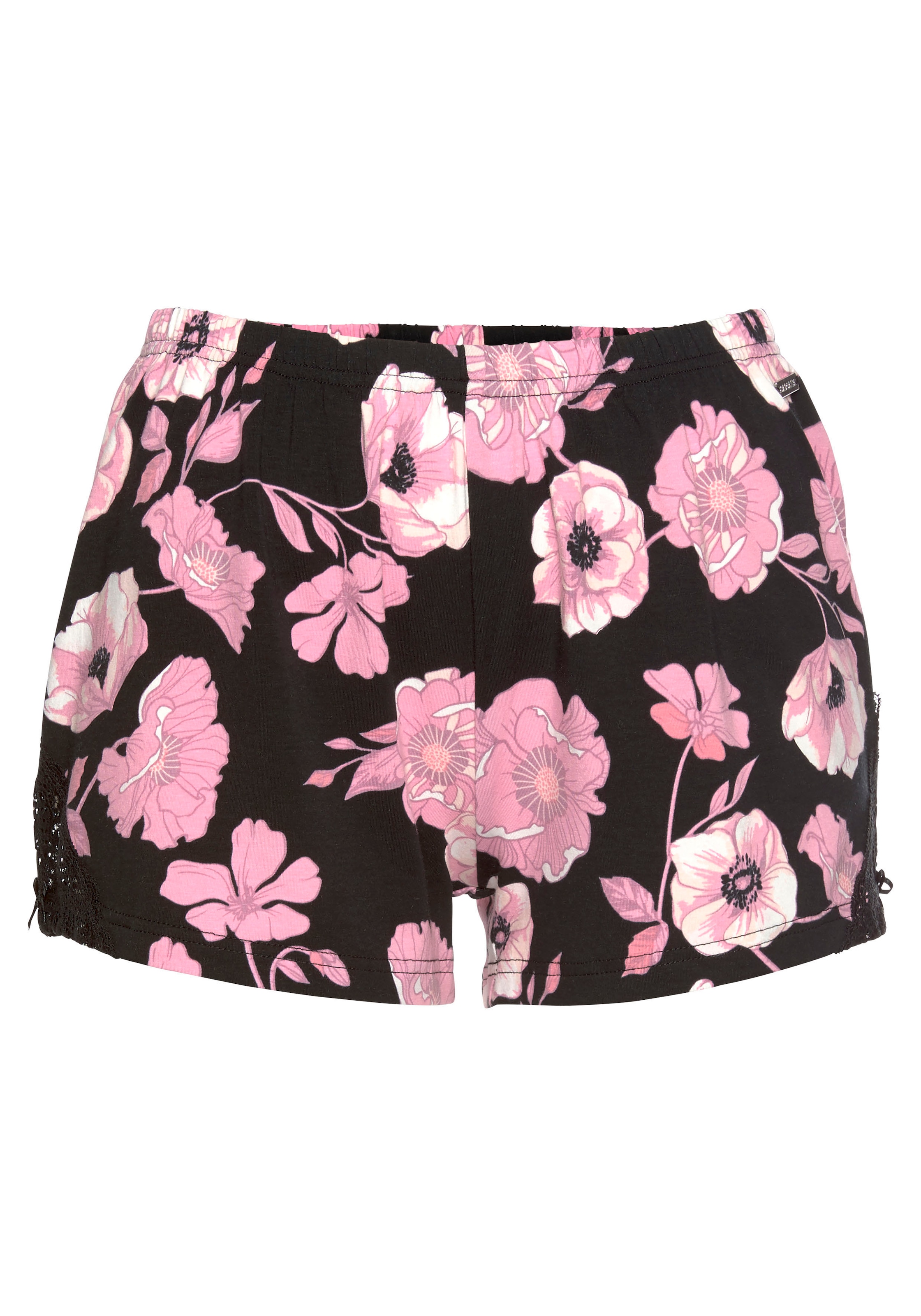 LASCANA Shorts, mit Spitzeneinsätzen bei ♕