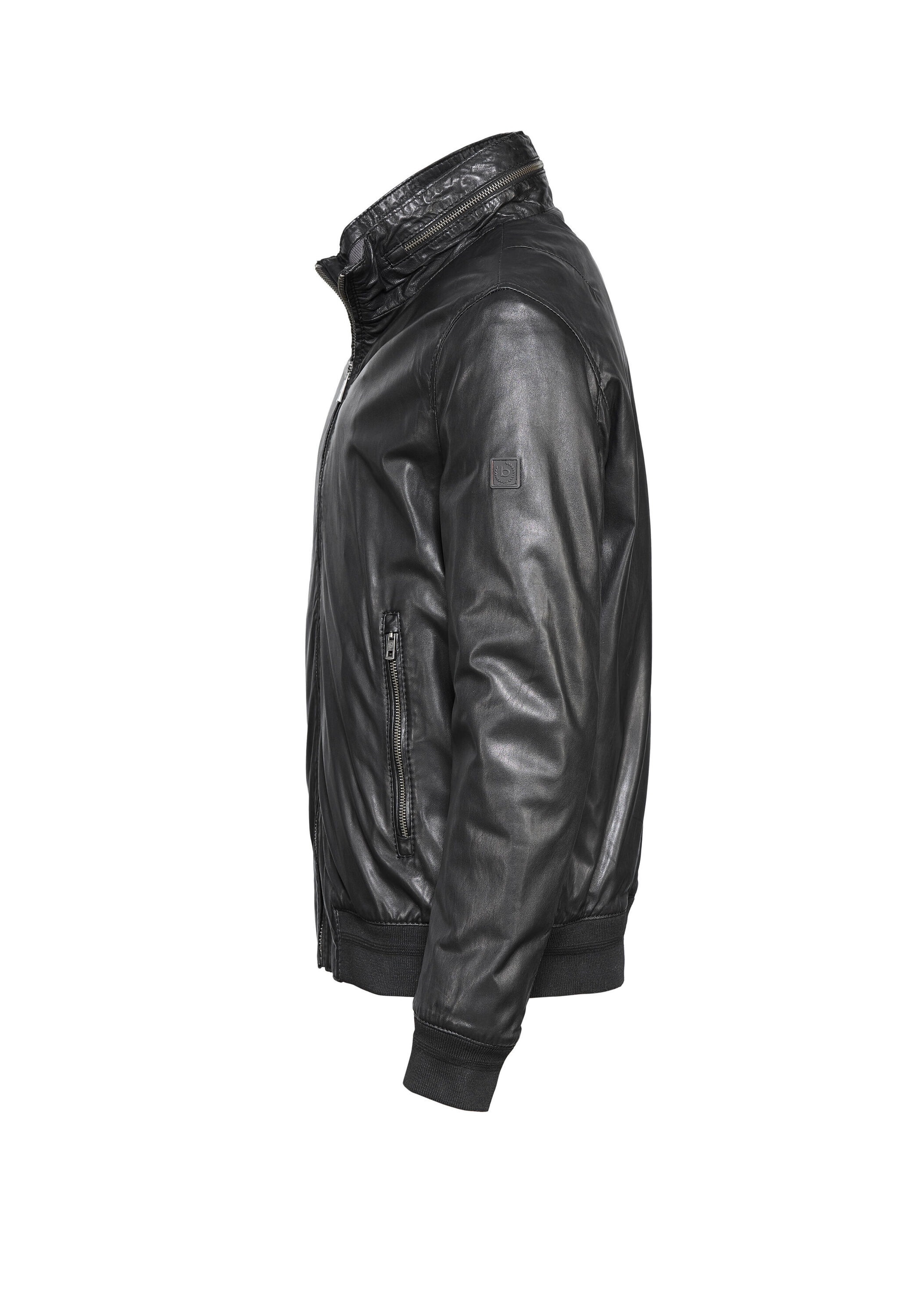 bugatti Blouson »BUGIOVANNI« ohne Kapuze aus hochwertigem Leder