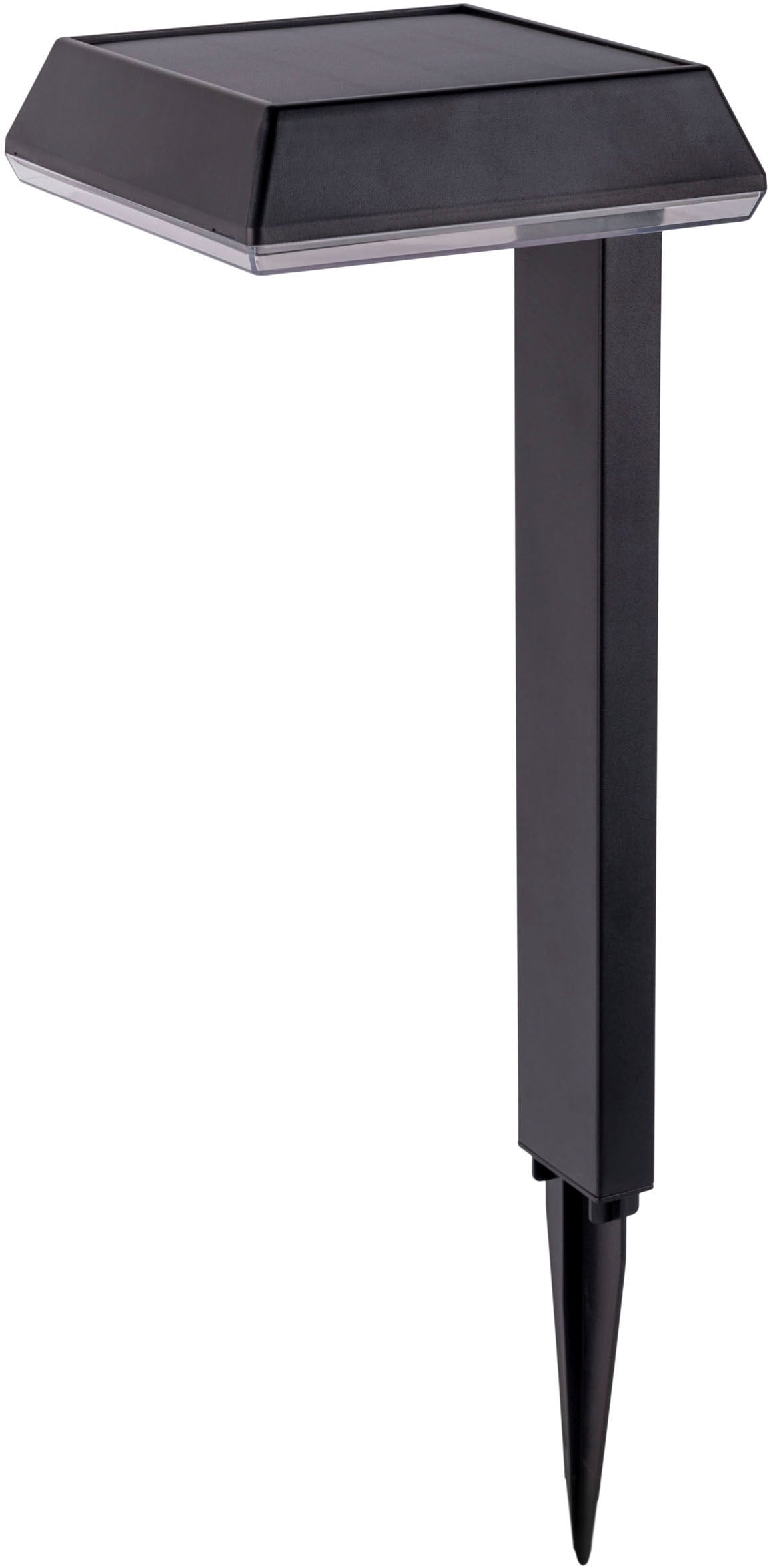 näve LED Solarleuchte »Sigi« LED-Modul 1 Stk. Warmweiß Dekoerdspieß, H: 79cm, Dämmerungssensor, schwarz, LED warmweiß