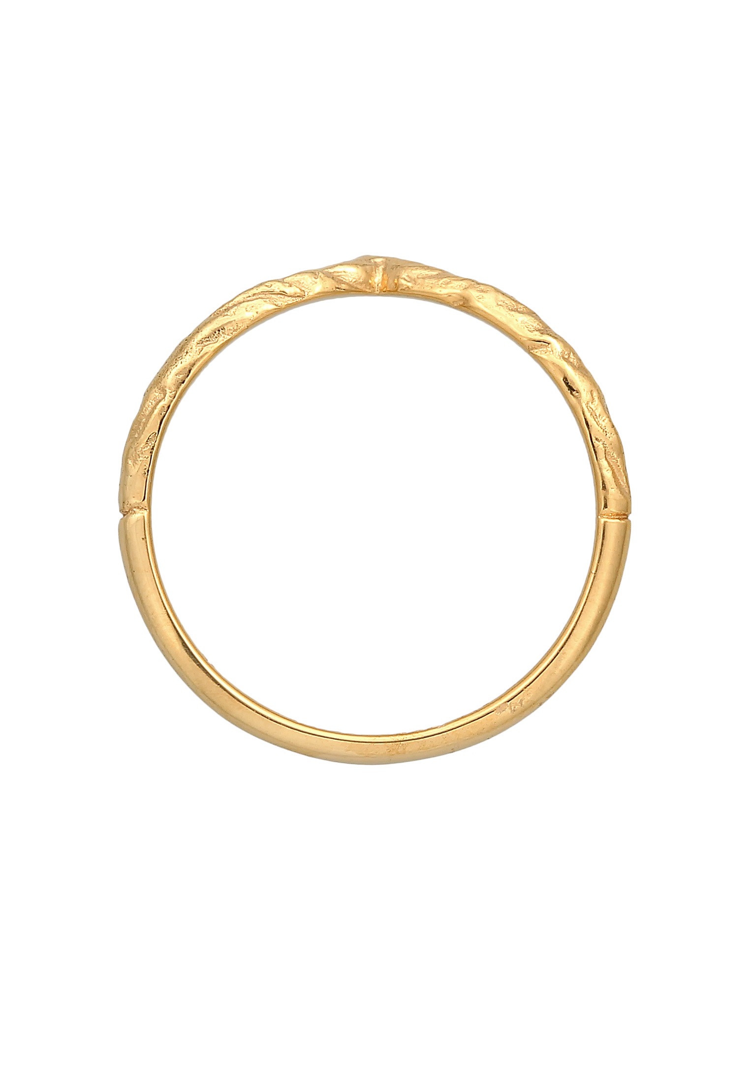 HAZE & GLORY Silberring »Ring V-Form Vintage - Feel Alive 375 Gelbgold«