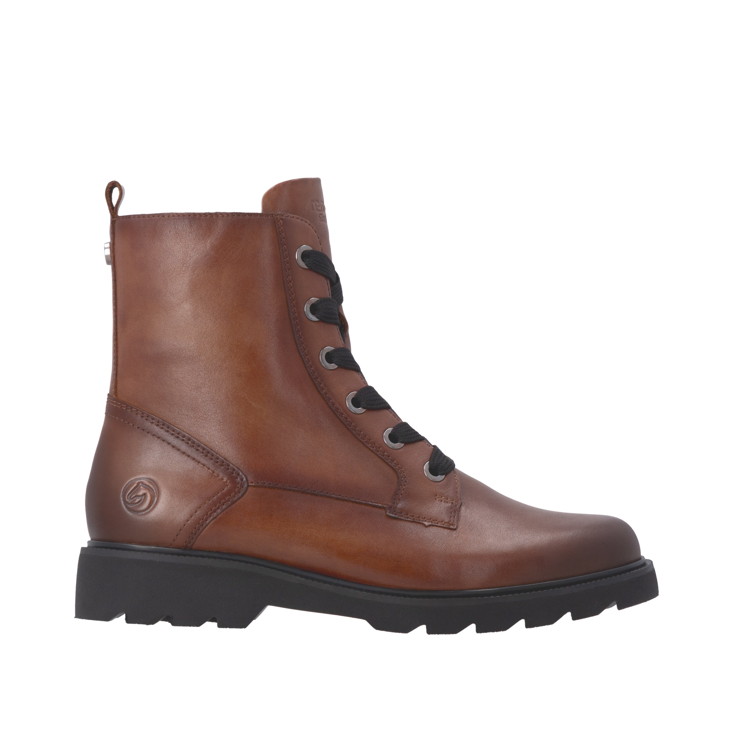 Remonte Schnürboots  Schnürstiefelette, Profilsohle, Blockabsatz
