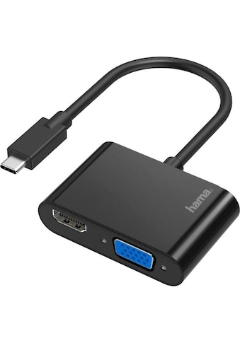 Hama USB-Adapter »Video-Adapter 2in1 USB-C-Stecker-VGA & HDMI™-Buchse Ultra-HD 4K«,... kaufen