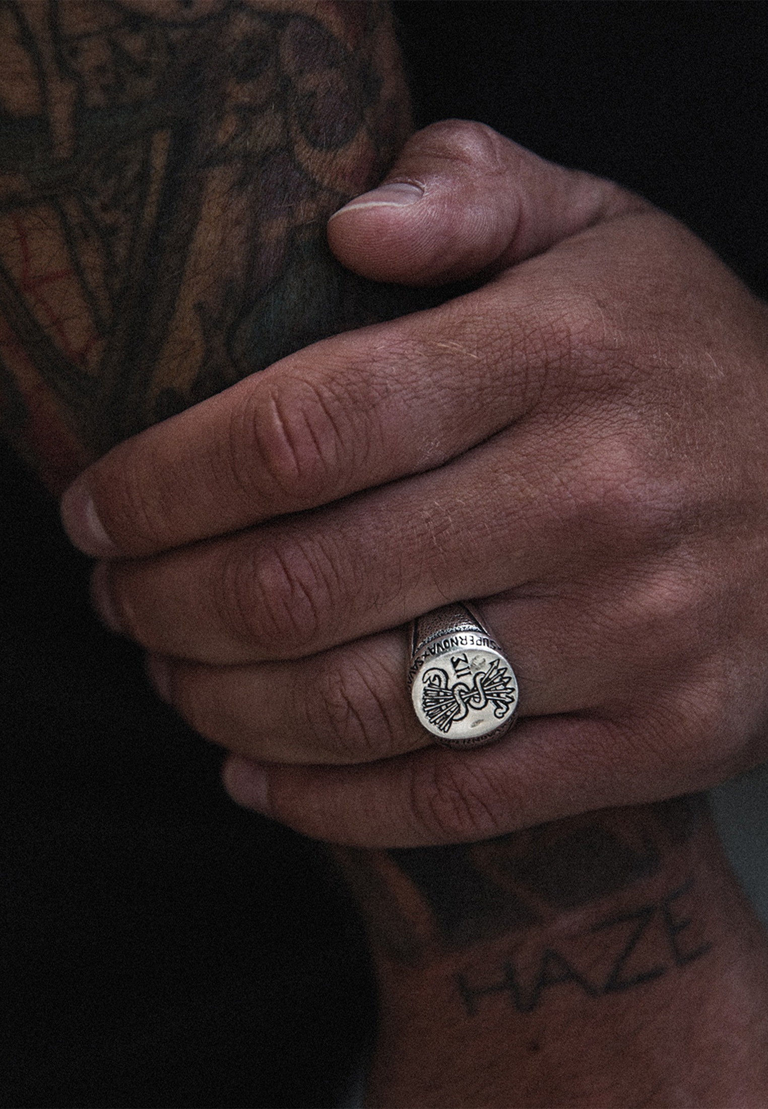 HAZE & GLORY Siegelring »Ring Siegelring - Savage 925 Silber«