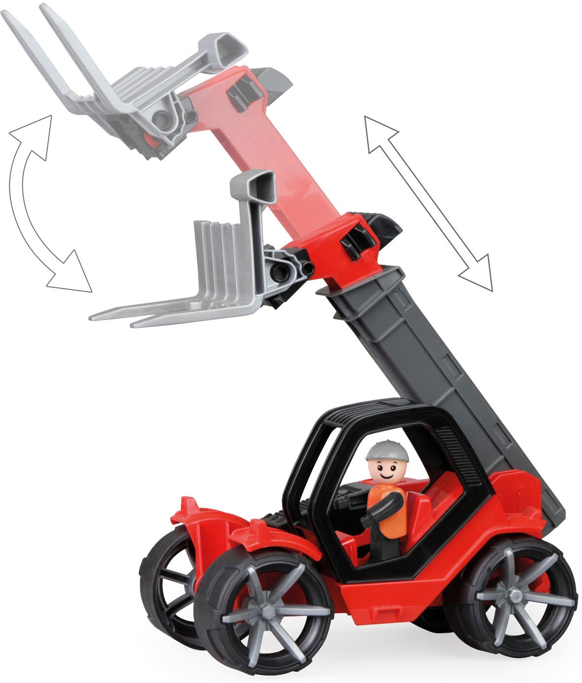 Lena® Spielzeug-Radlader »TRUXX² Teleskoplader«, inklusive Spielfigur; Made in Europe