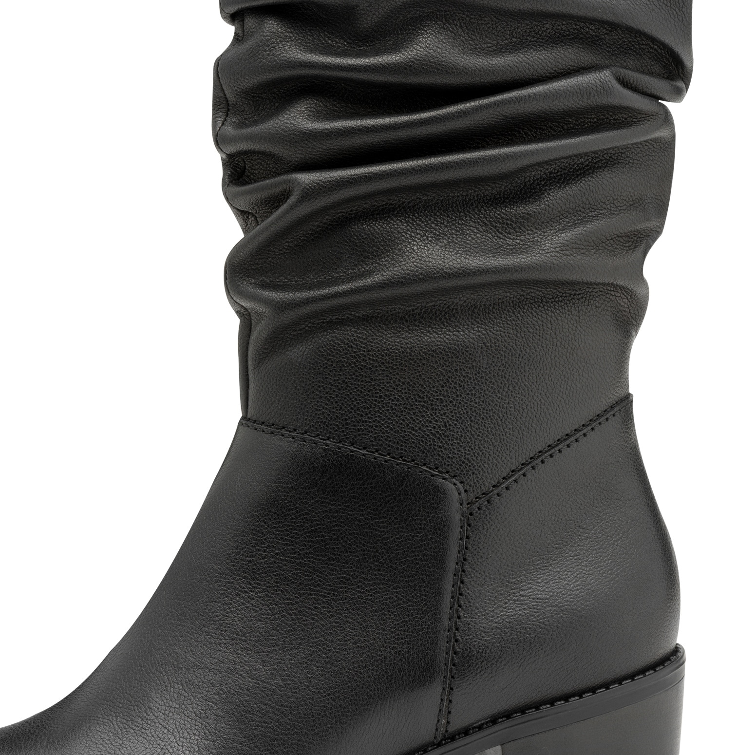 Tamaris Stiefel  , Blockabsatz, Kurzstiefel mit Falten am slouchy Schaft