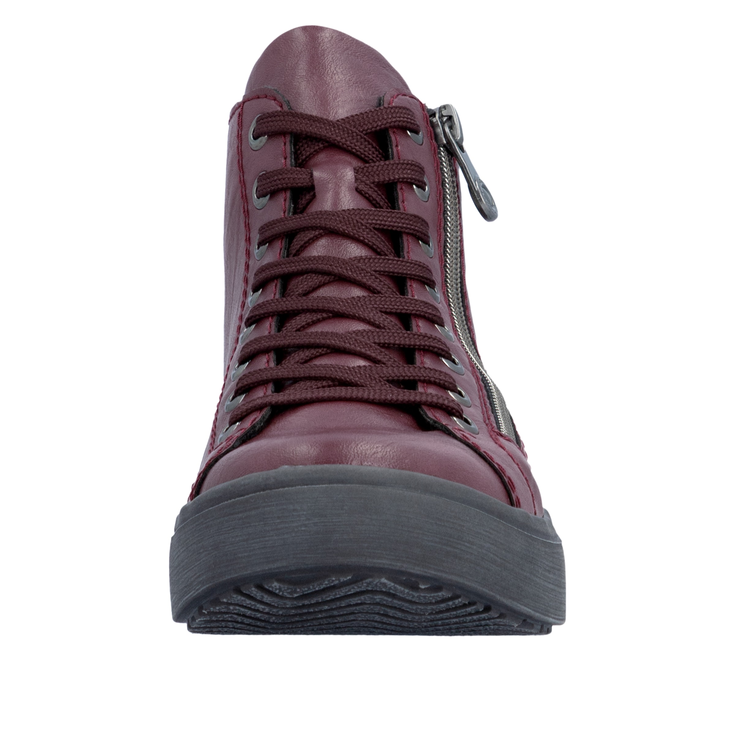 Rieker Schnürboots  High Top-Sneaker, Herbstschuh mit dezenten Ziernähten