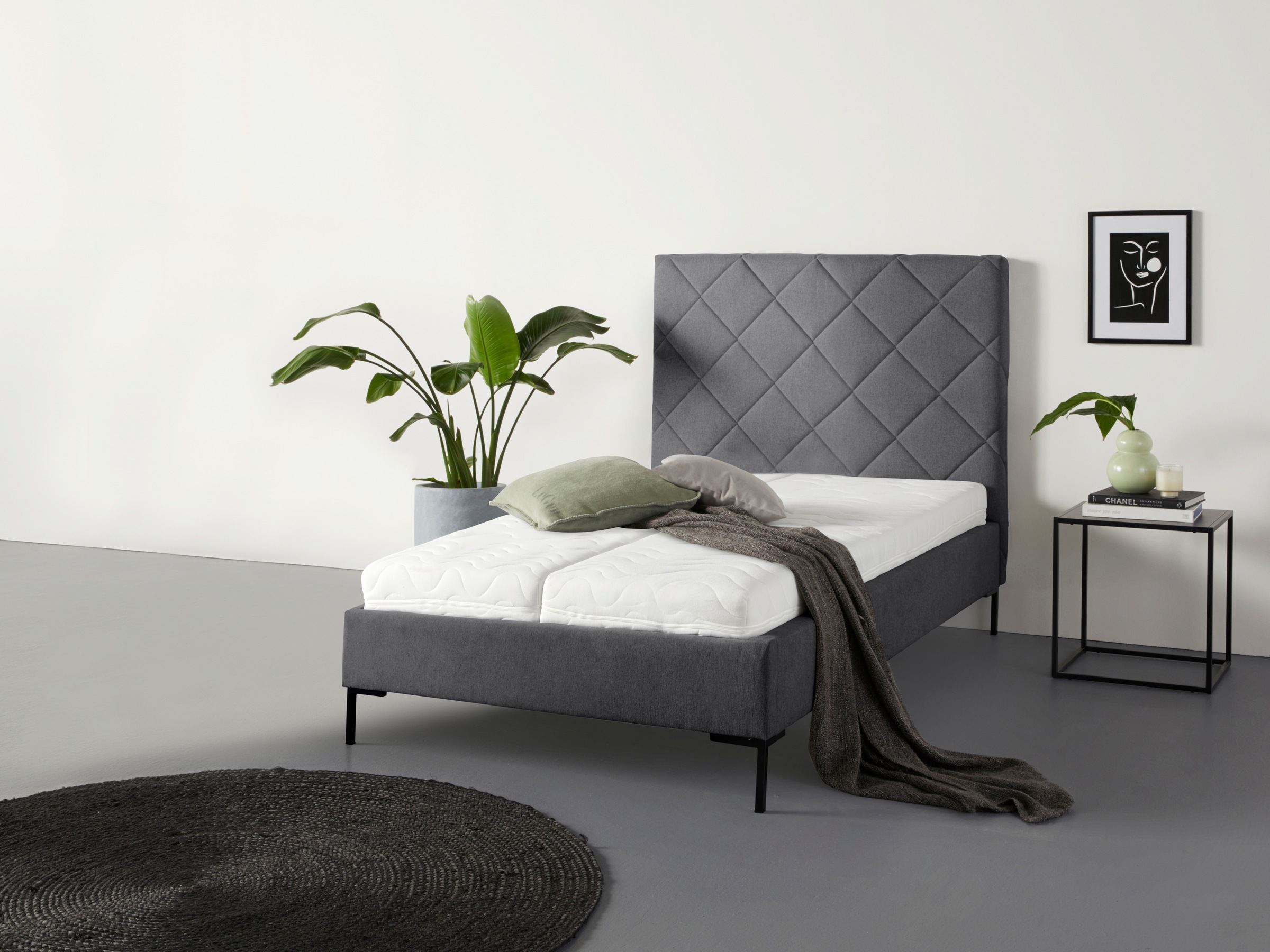 Guido Maria Kretschmer Home&Living Polsterbett »Charlott«, Modernes Polsterbett mit oder ohne Lattenrost