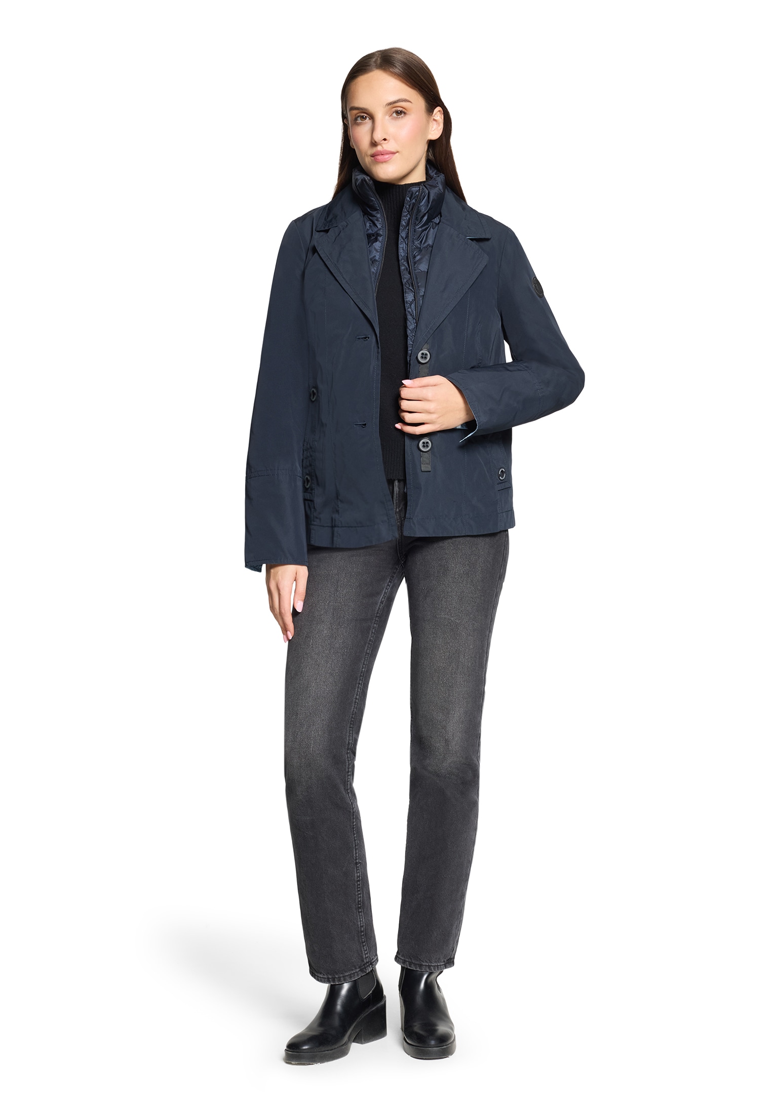 Amber & June Sommerjacke »Übergangsjacke mit abnehmbarem Westenteil«