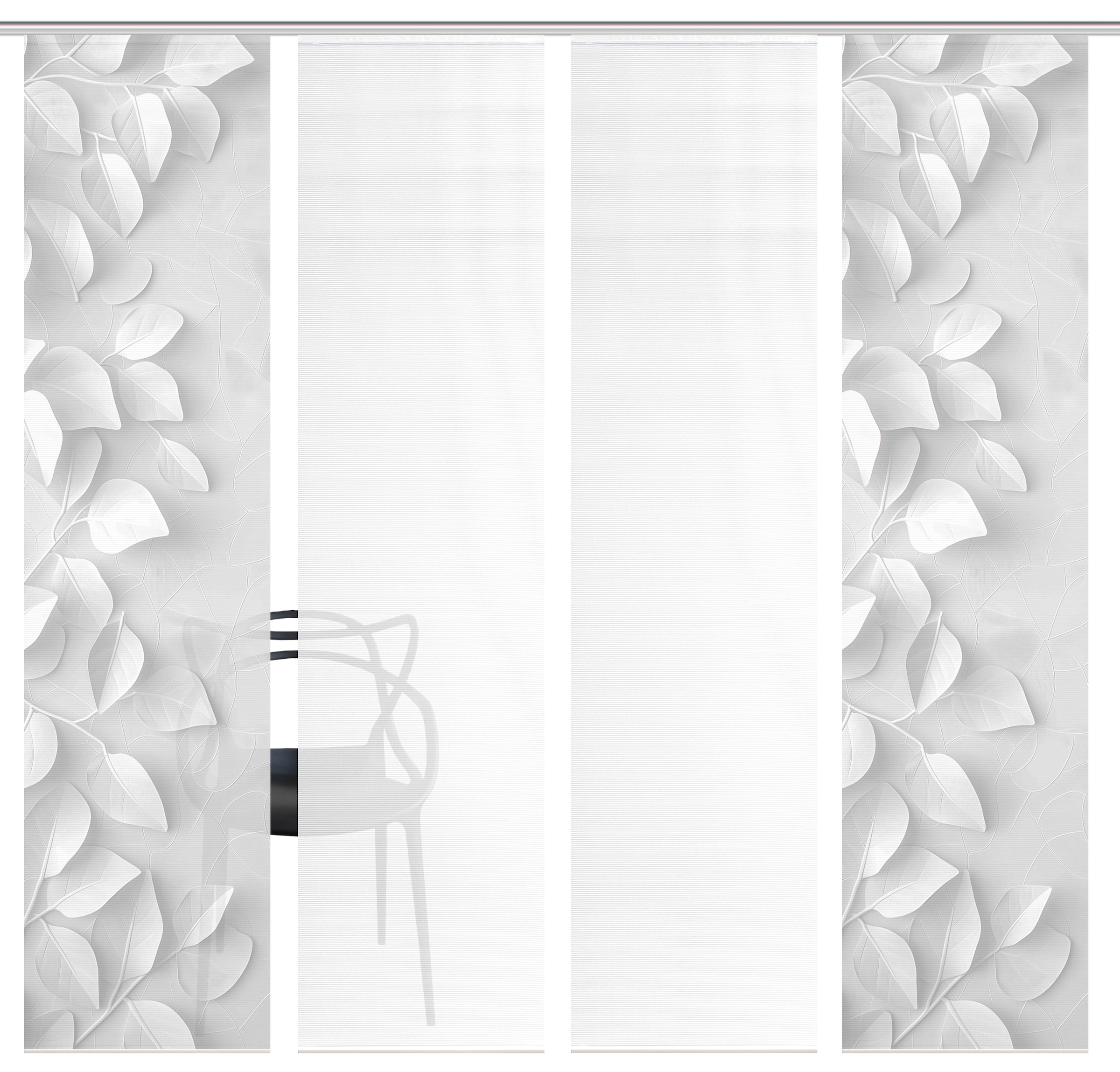 Vision S Schiebegardine »RIXA« Paneelwagen 4 Stk. tlg. Schiebevorhang,Bambusoptik,Digitaldruck,SET