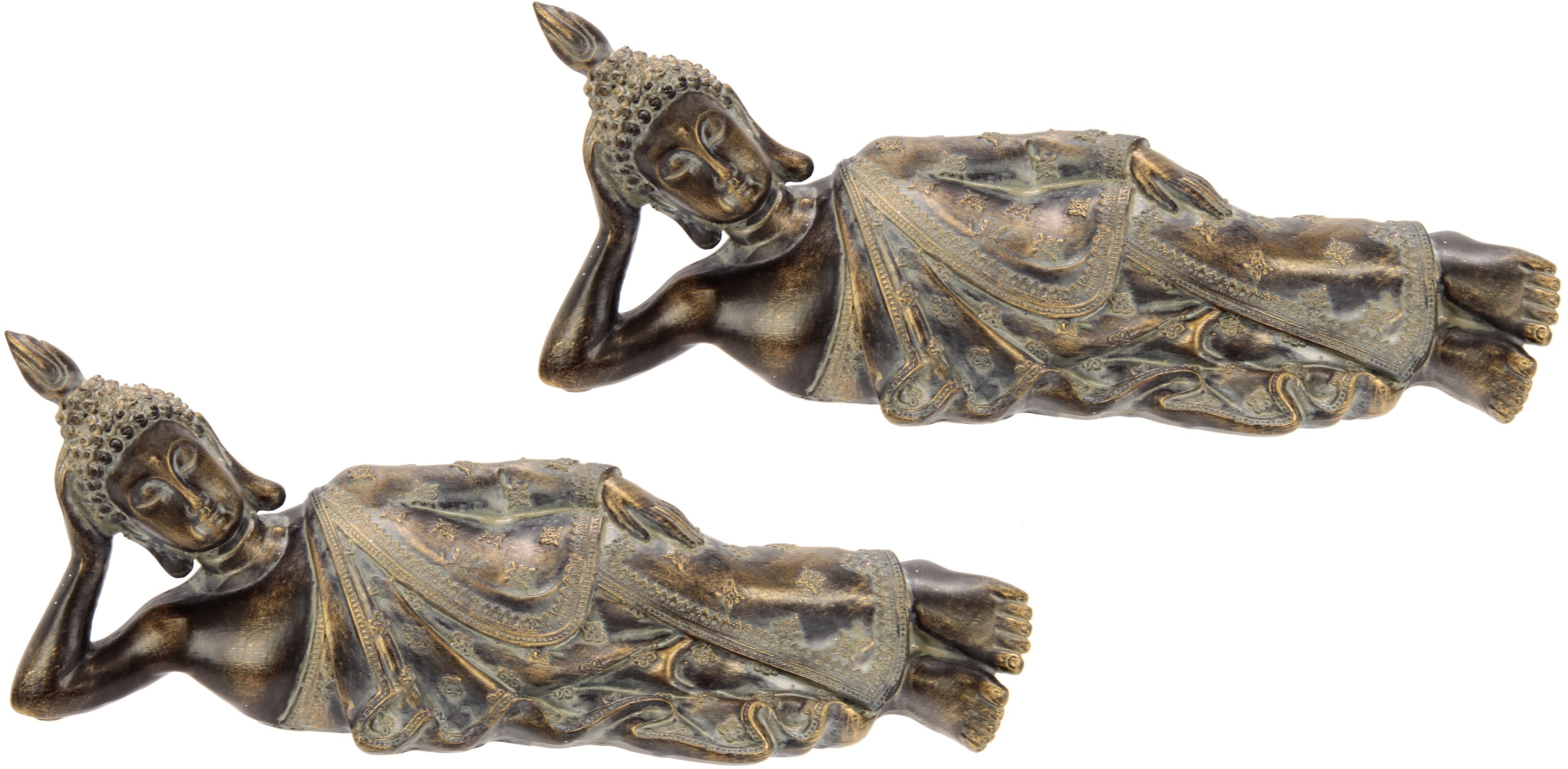 I.GE.A. Buddhafigur »Polyresin«, 2er Set kaufen bequem