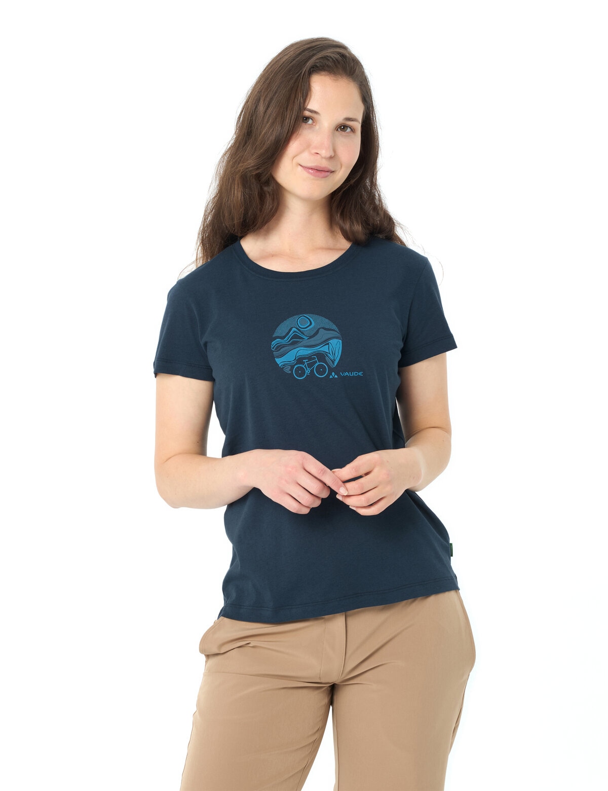 VAUDE Funktionsshirt »WOMEN'S CYCLIST T-SHIRT V« sportliche Passform, Kurzarm, für Radsport und Outdoor-Aktivitäten