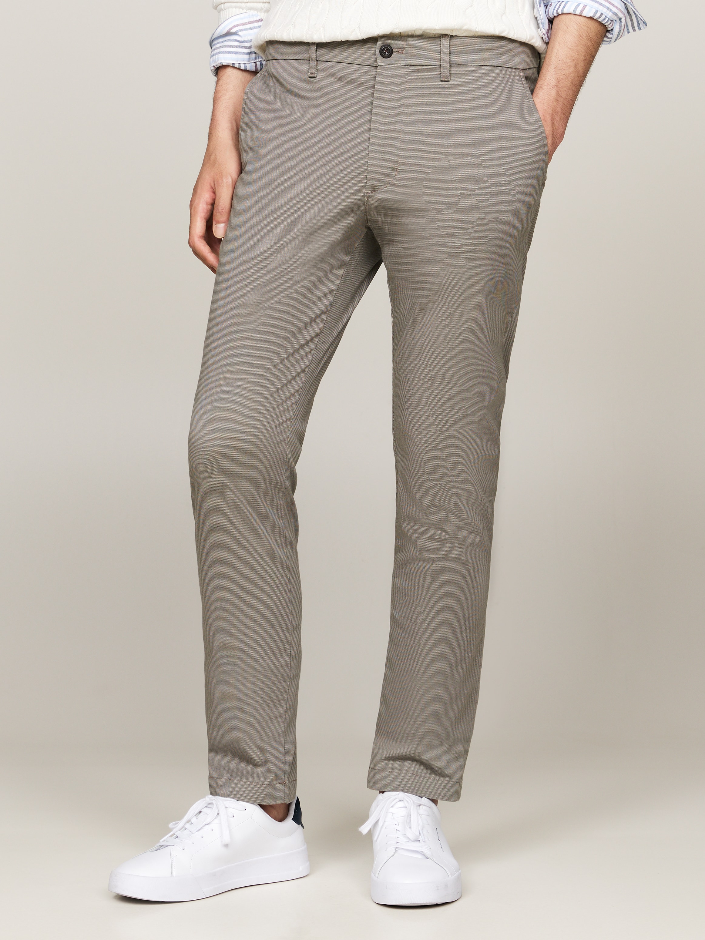 Tommy Hilfiger Chinohose »CHINO BLEECKER PRINTED STRUCTURE«