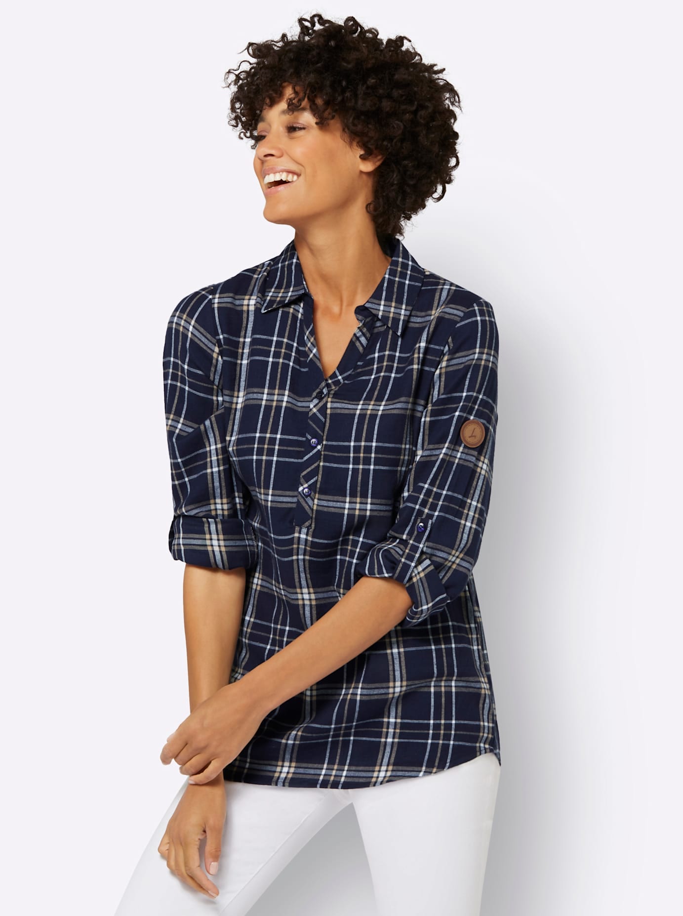Casual Looks Flanellbluse bei ♕ | Blusen