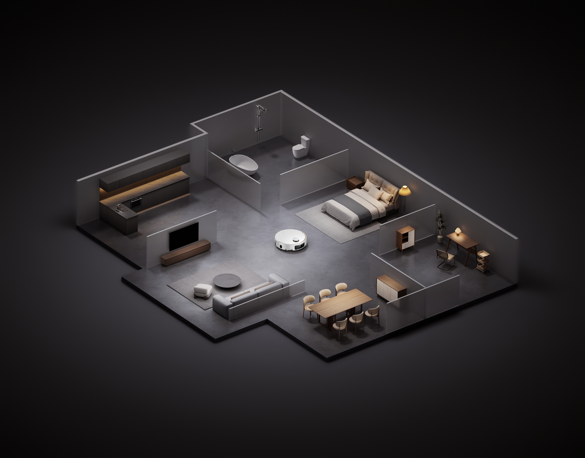 Mova Saugroboter »Z60 Ultra Roller Complete, App- & Sprachsteuerung,« Vollautomatische Basisstation, Anti-Verhedderungsbürste,