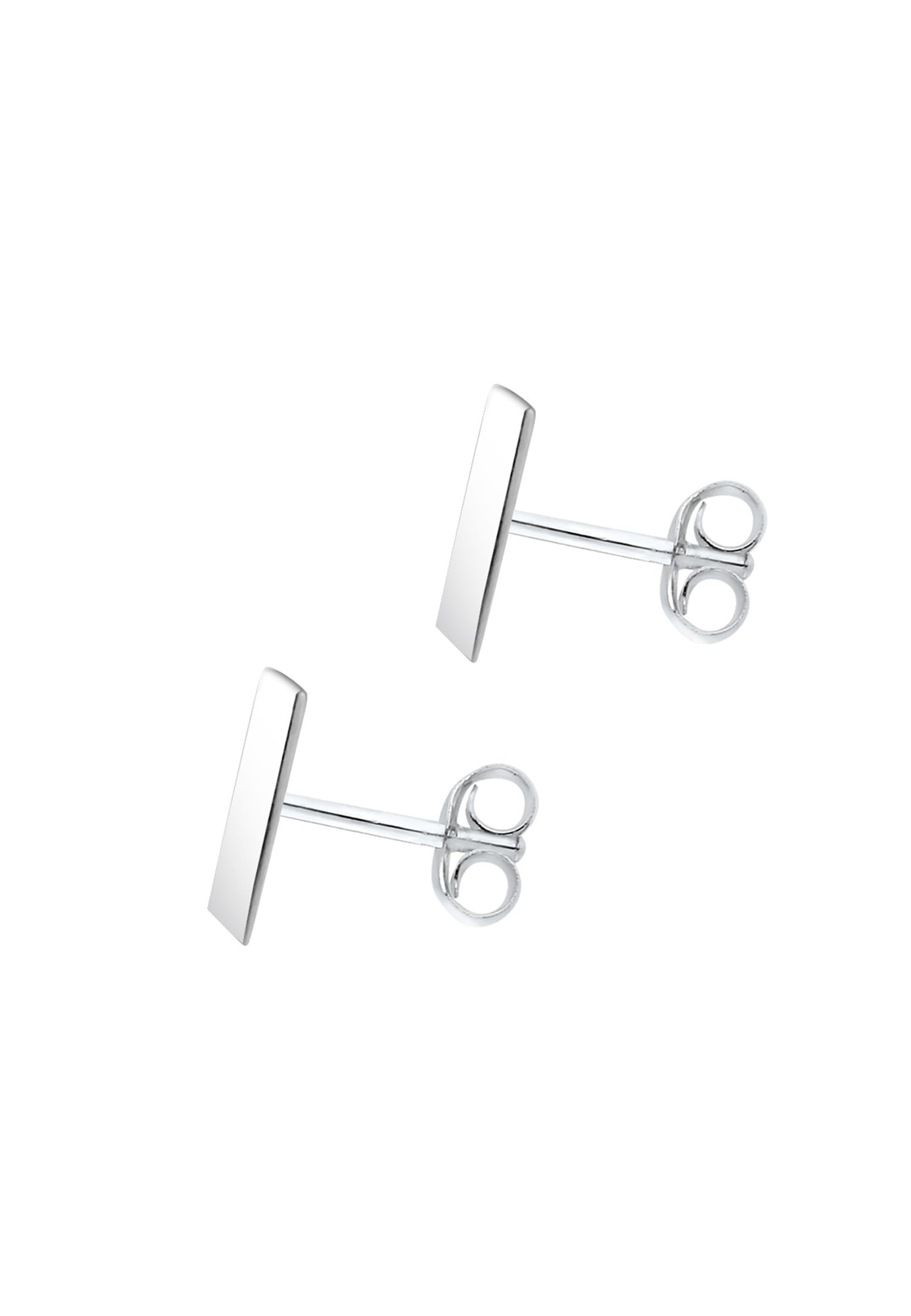Elli Paar Ohrstecker »Ohrringe Viereck Geo Minimal Trend Matt 925 Silber Angolare«