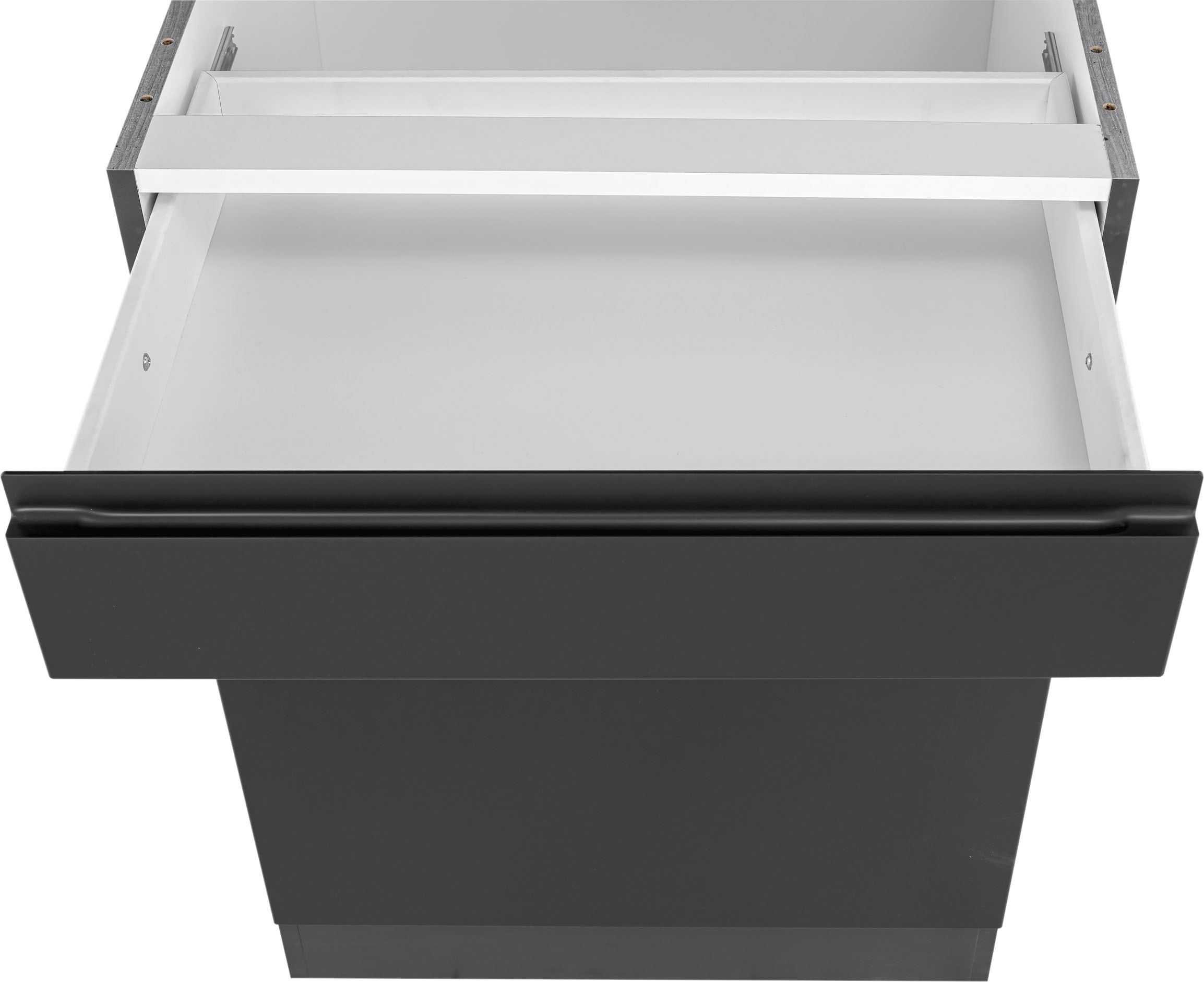 KOCHSTATION Unterschrank »KS-Bruneck« >>Bruneck<< 60 cm breit, für viel Stauraum, hochwertige MDF-Fronten