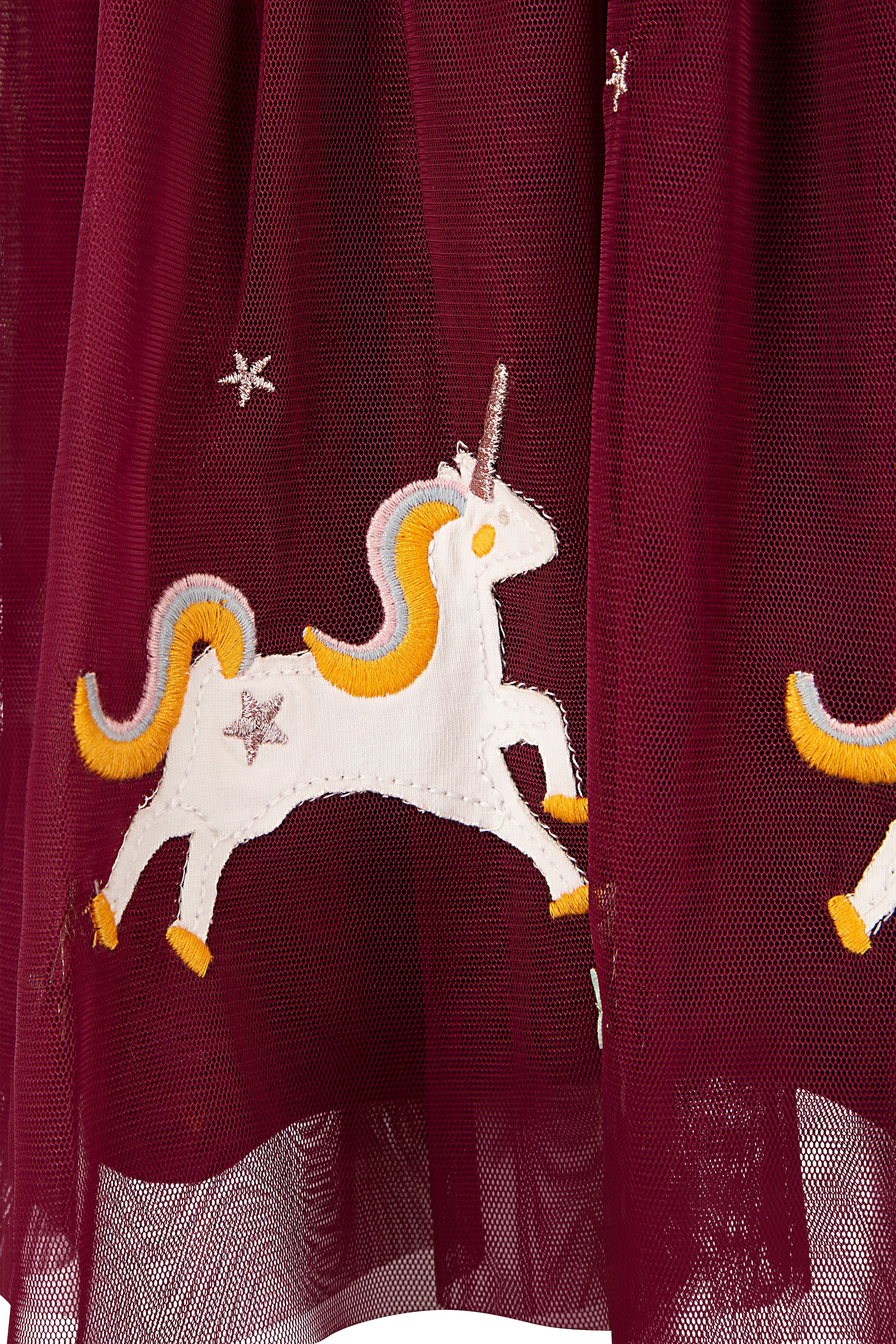 happy girls Midikleid mit hochwertigen Einhorn-Applikationen am Saum